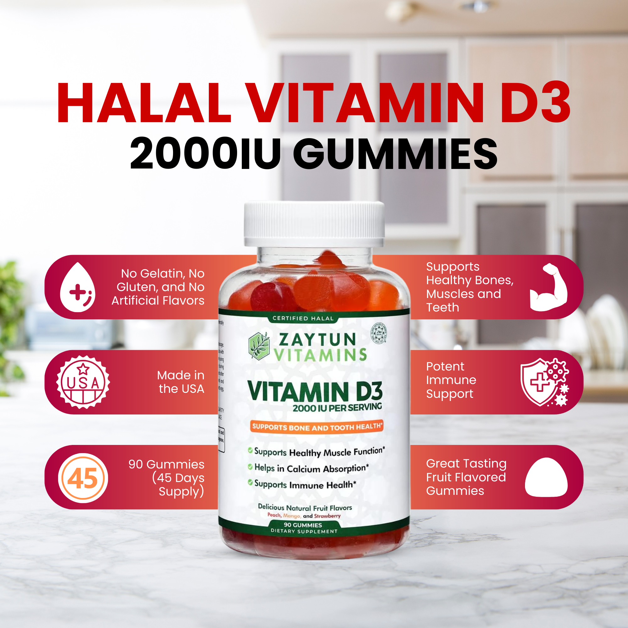 Halal Vitamin D3 2000IU Gummies-thumbmail-5