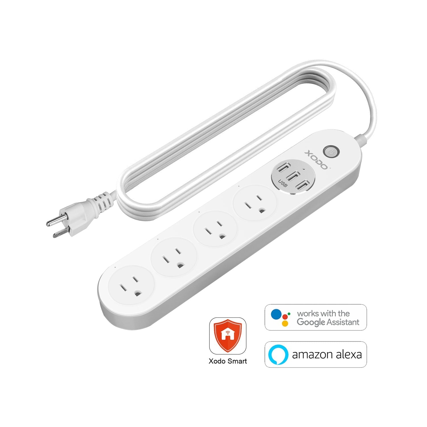 XODO WP4 Smart Power Strip - Works With Google Home & Alexa-thumbmail-1