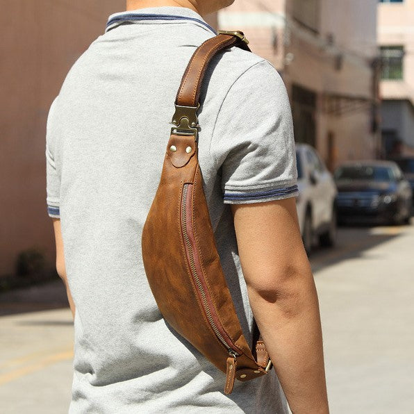 Wagner Leather Waist Bag | Full Grain Leather Fanny Pack-thumbmail-1