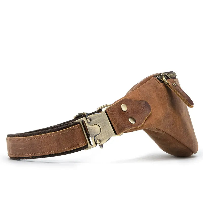 Wagner Leather Waist Bag | Full Grain Leather Fanny Pack-thumbmail-9