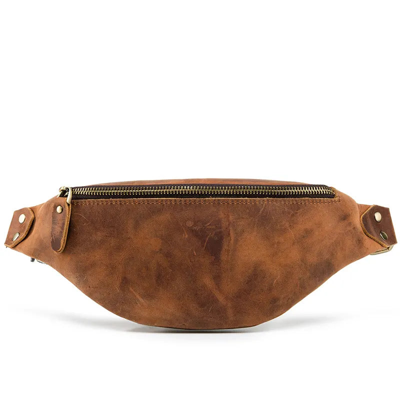 Wagner Leather Waist Bag | Full Grain Leather Fanny Pack-thumbmail-5