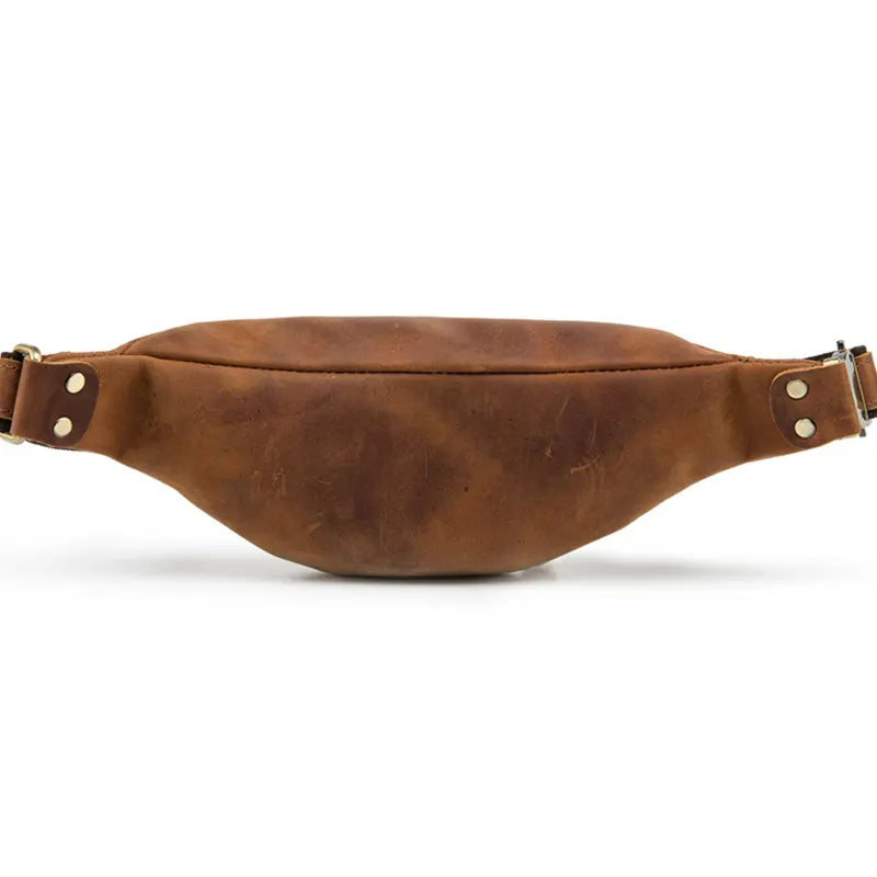 Wagner Leather Waist Bag | Full Grain Leather Fanny Pack-thumbmail-4