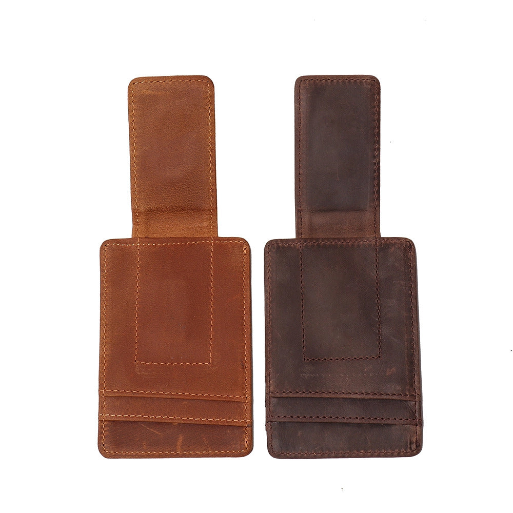 The Walden | Handmade Leather Front Pocket Wallet With Money Clip-thumbmail-10
