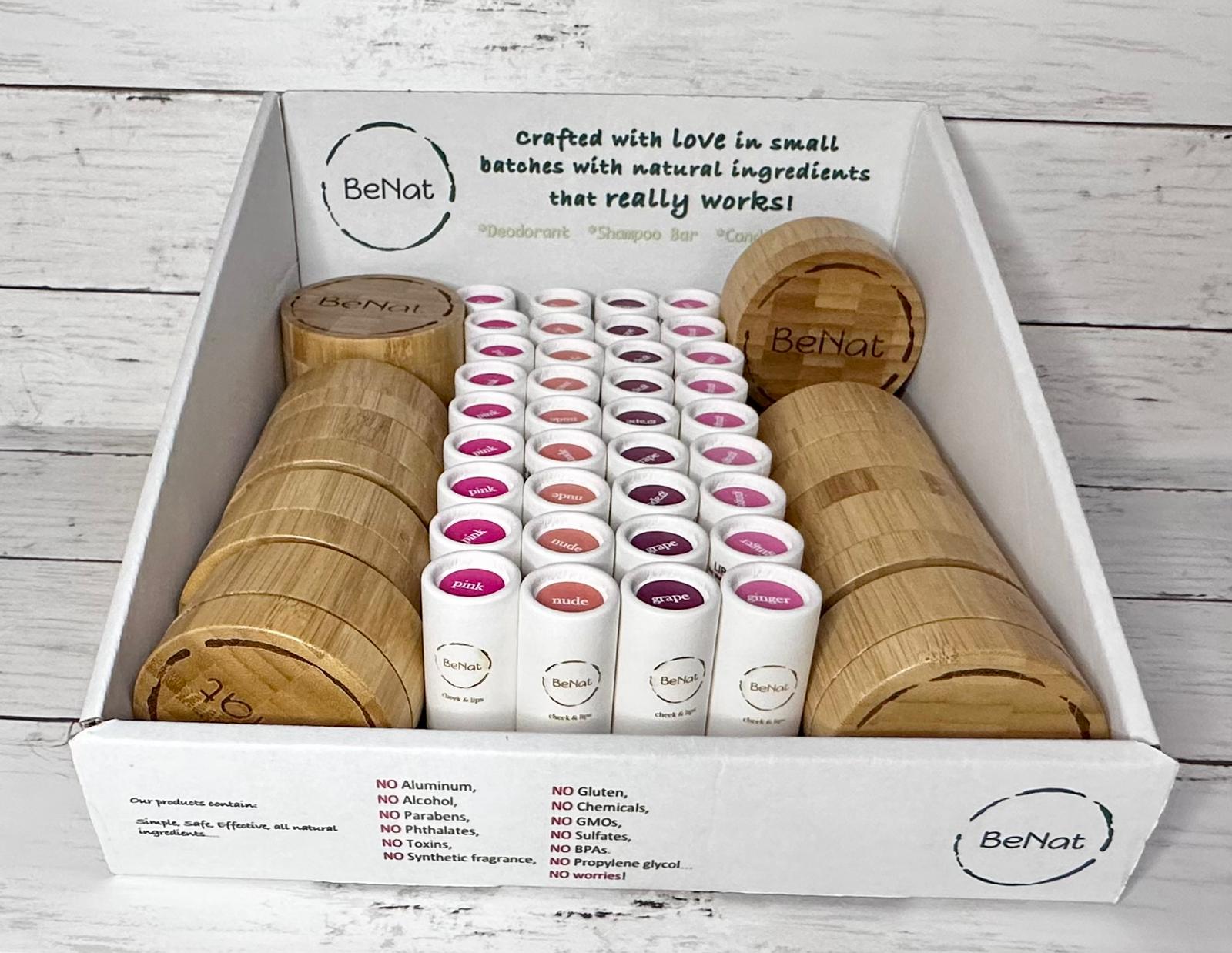 BeNat Eco-Friendly, All-Natural Makeup Retail Display Box-thumbmail-3