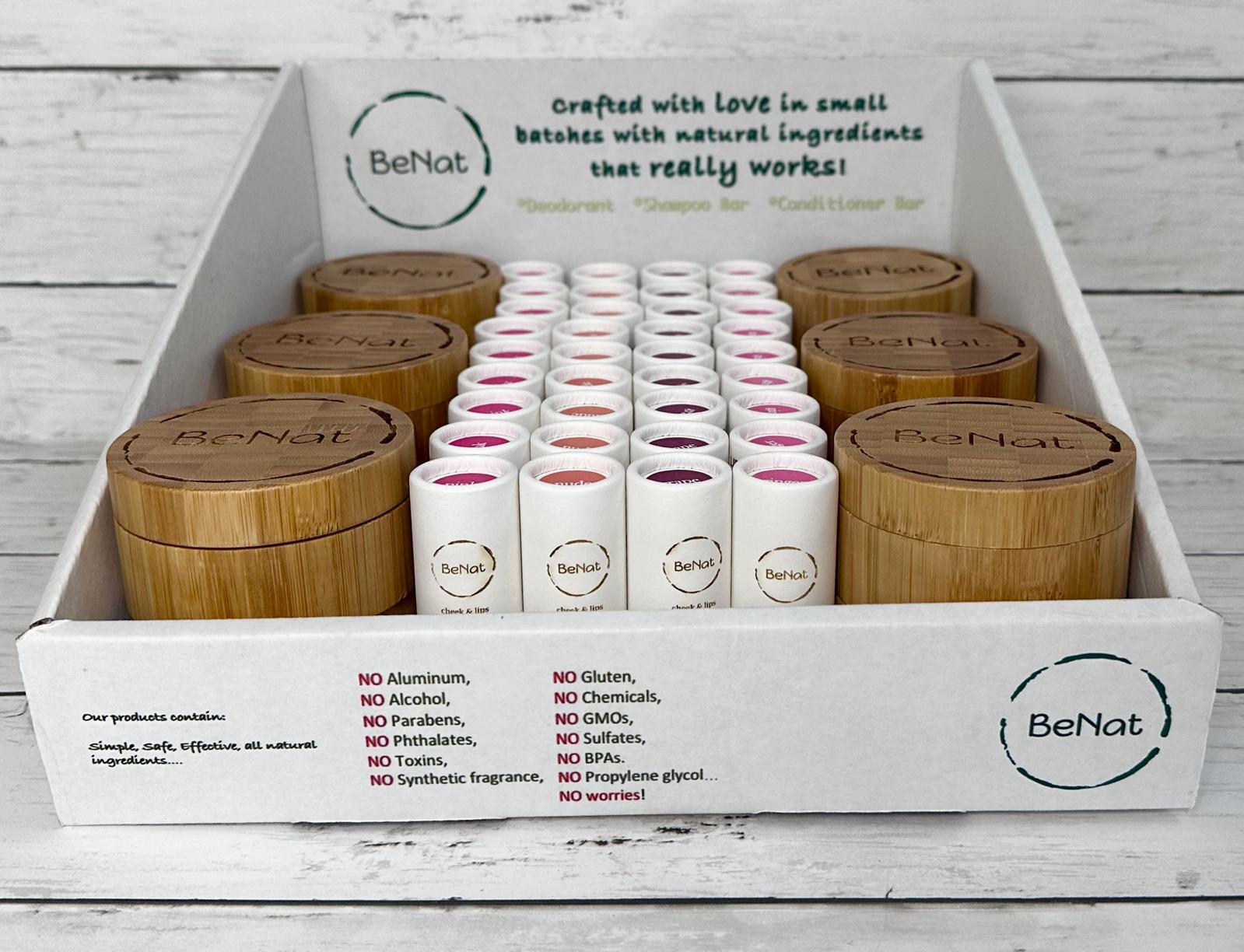 BeNat Eco-Friendly, All-Natural Makeup Retail Display Box-thumbmail-2