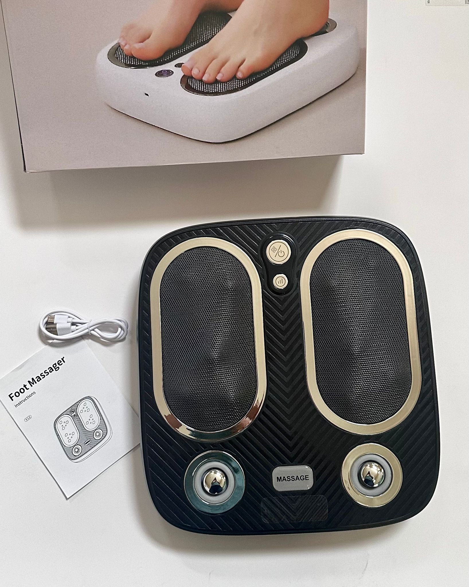 Stress & Pain Relief Foot Massager W/Heat- Deep Tissue, Circulation & Relaxing-thumbmail-7