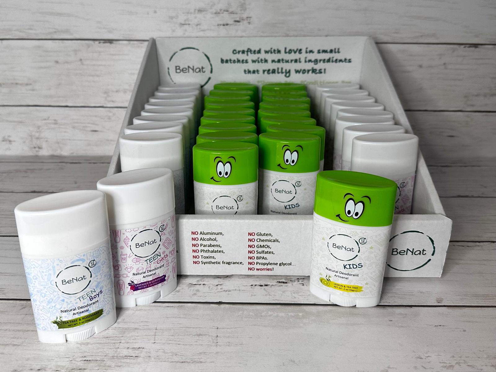 BeNat Kids & Teens Deodorants Retail Display Box-thumbmail-3