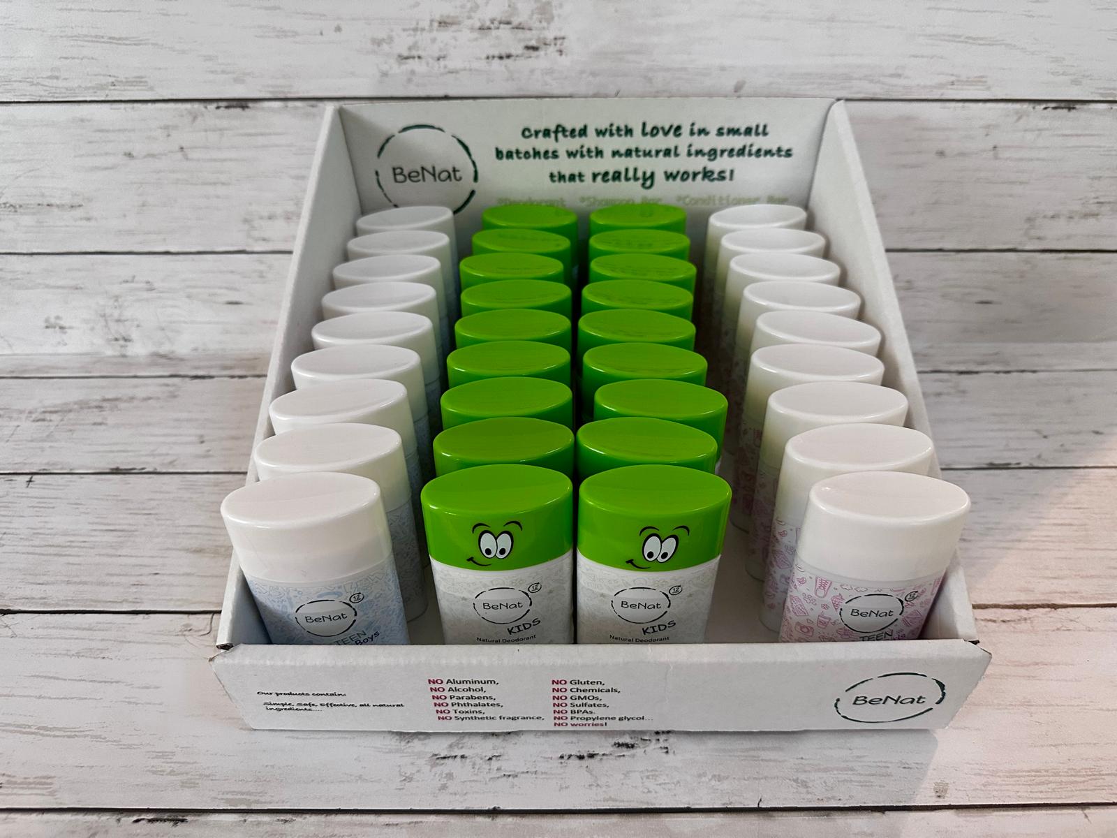 BeNat Kids & Teens Deodorants Retail Display Box-thumbmail-4