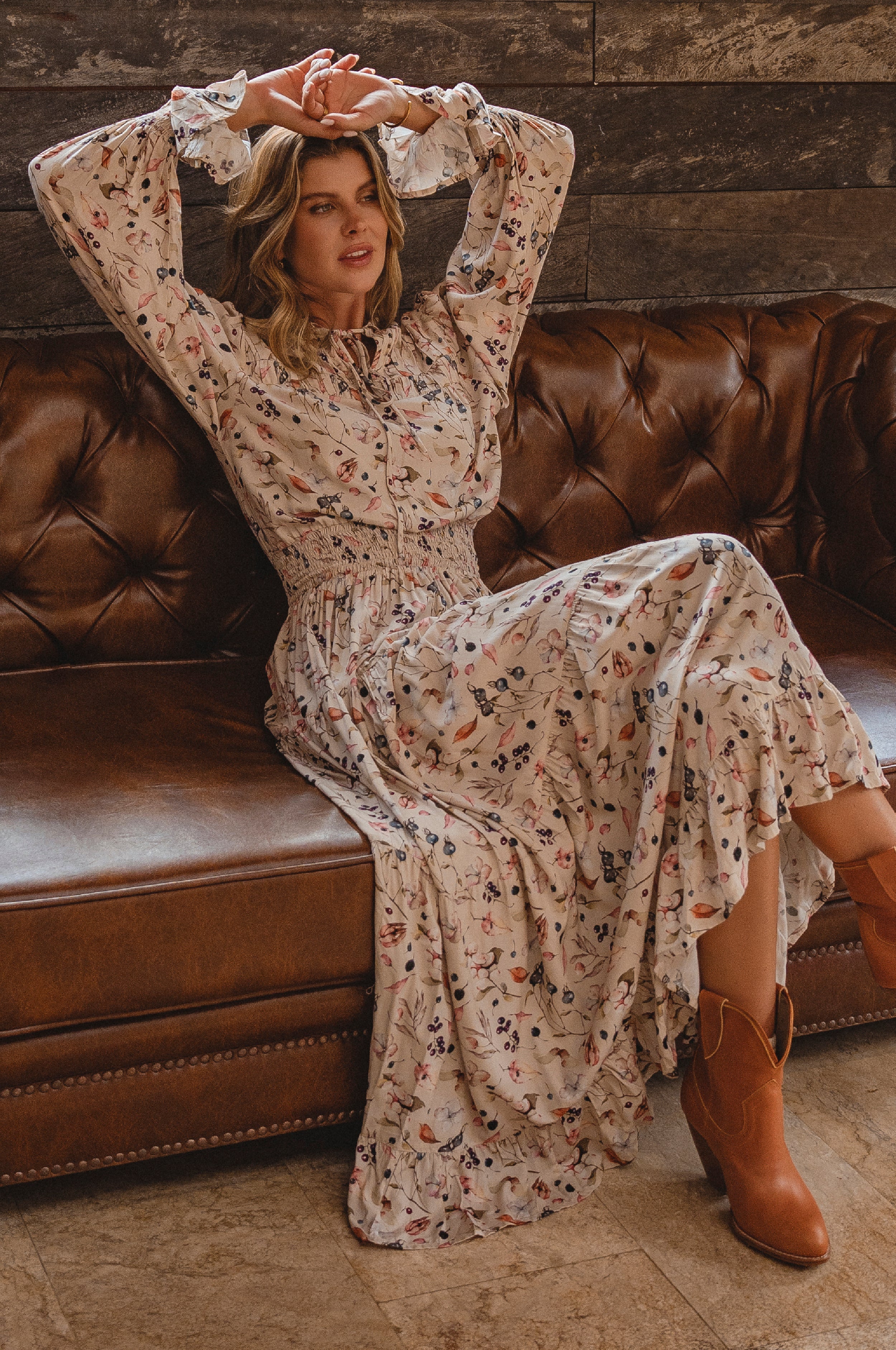 White Lotus Ruffled Maxi Dress-thumbmail-1