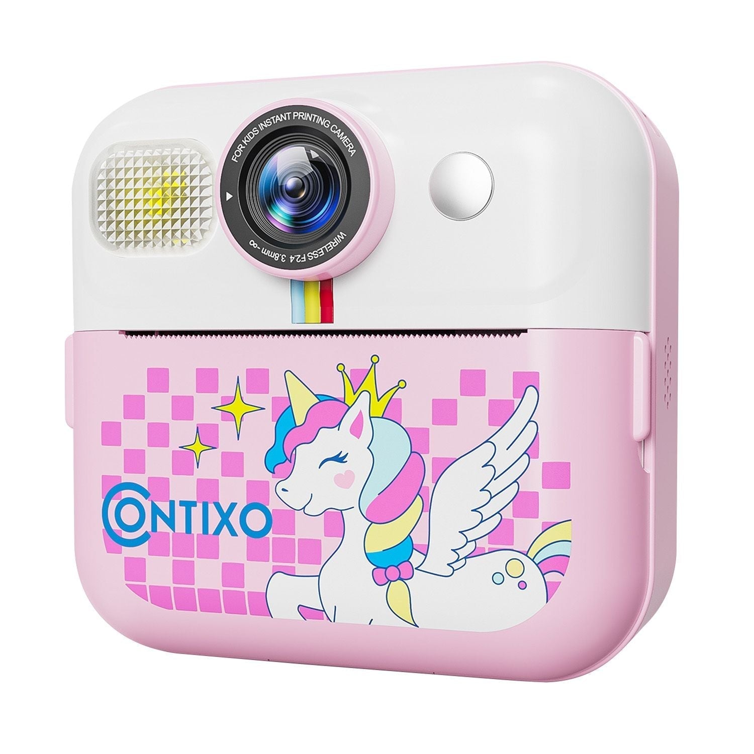 Contixo KC4  Kids Instant Print Camera, HD 1080P Digital Camera With 3 Rolls of Paper & 32G Card, 16X Zoom, Games & MP3, Ages 3-12-thumbmail-1