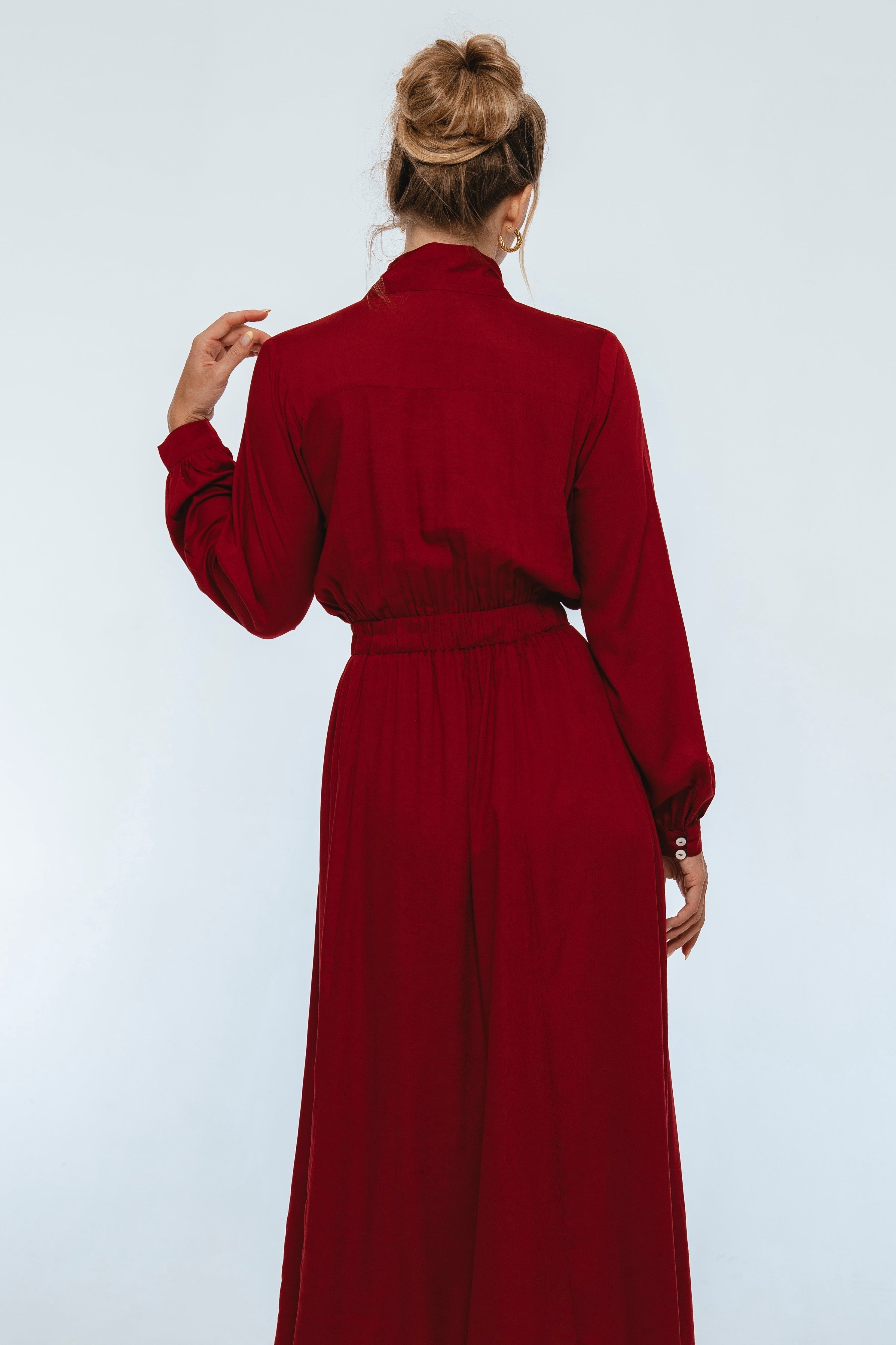 Evelina Long Sleeve Midi Dress-thumbmail-5