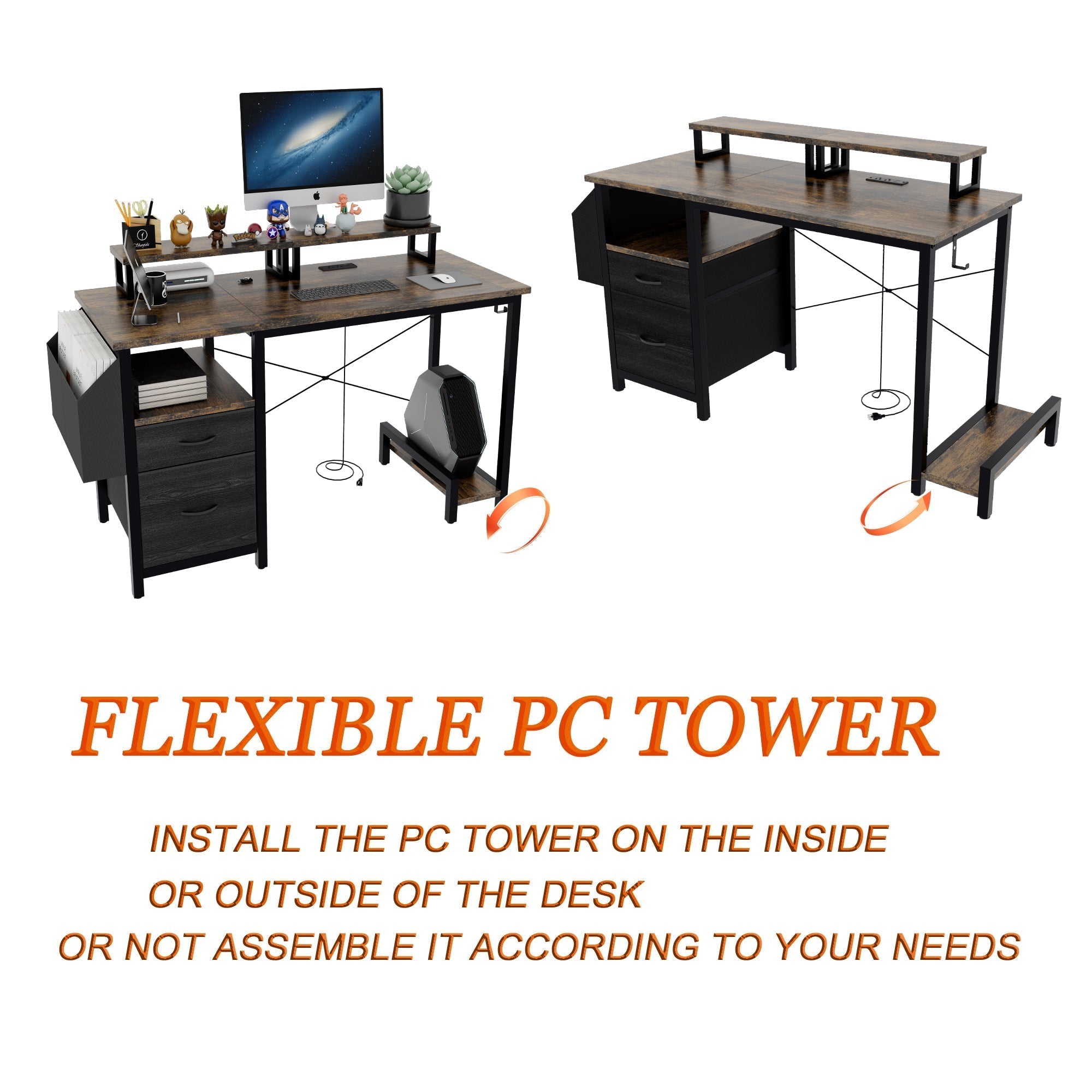 47.27'Office Desk With Power Outlet-thumbmail-4