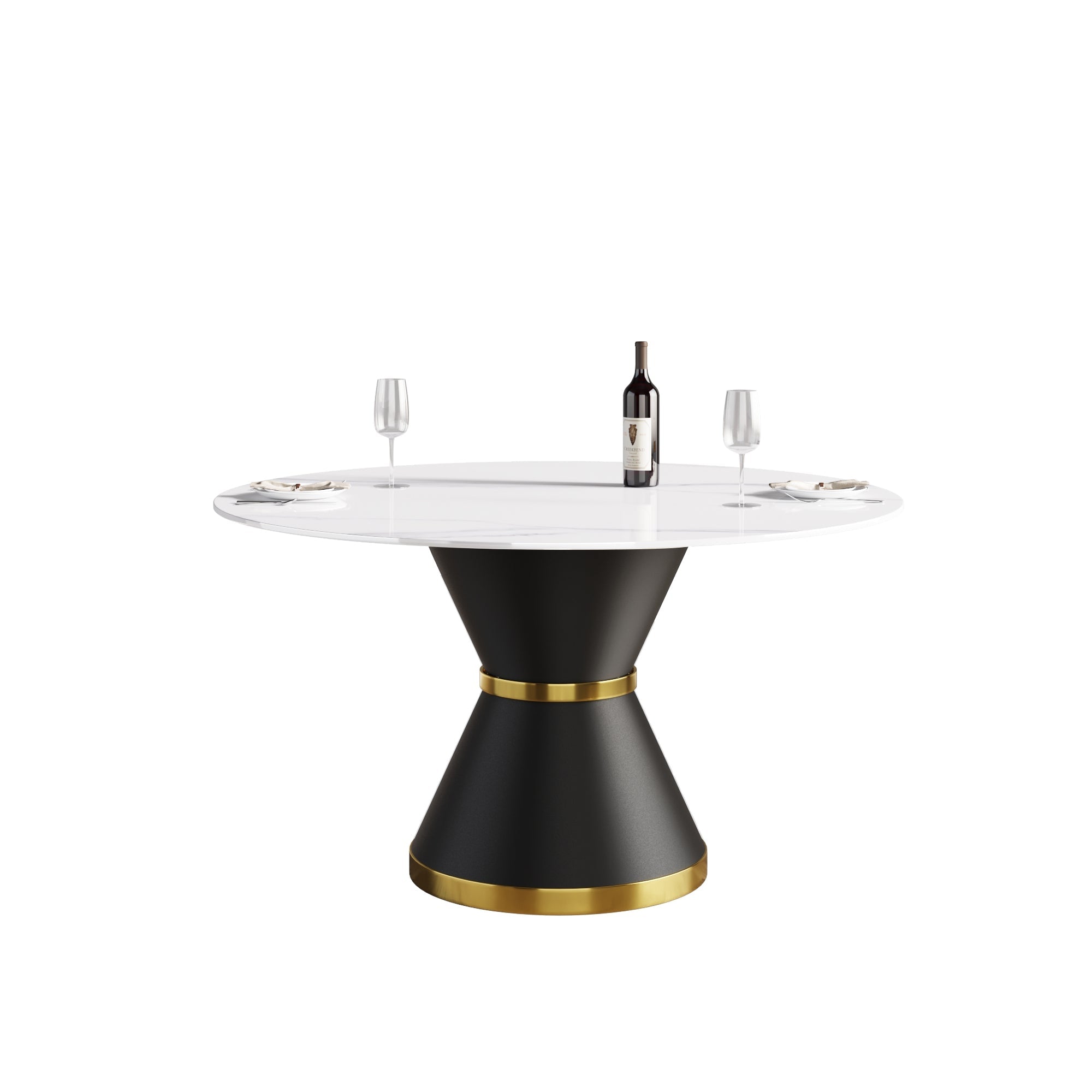 Modern Marble Stone Round Dining Table-thumbmail-6