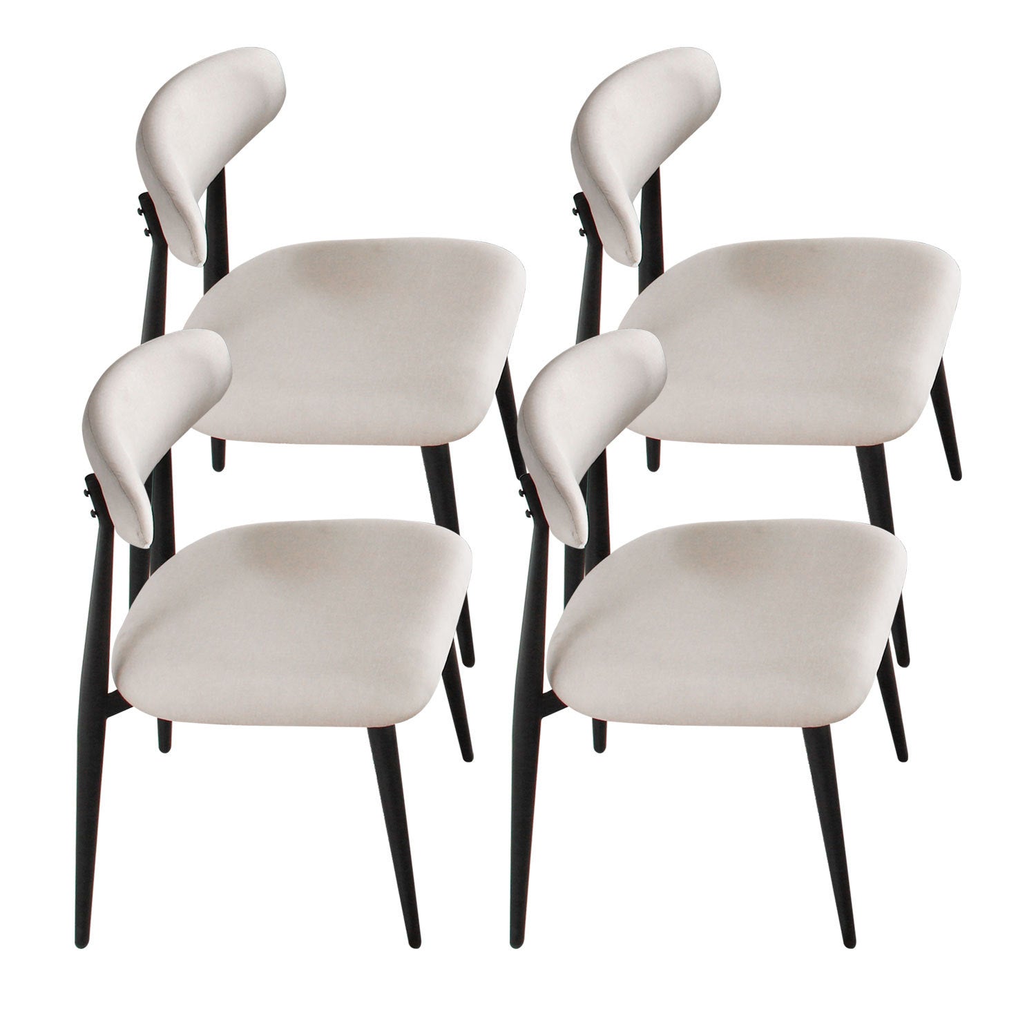 Set of 4 Upholstered Dining Chairs-thumbmail-9