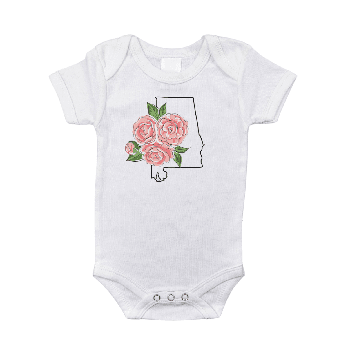 Alabama Camellia Baby Onesie-thumbmail-7