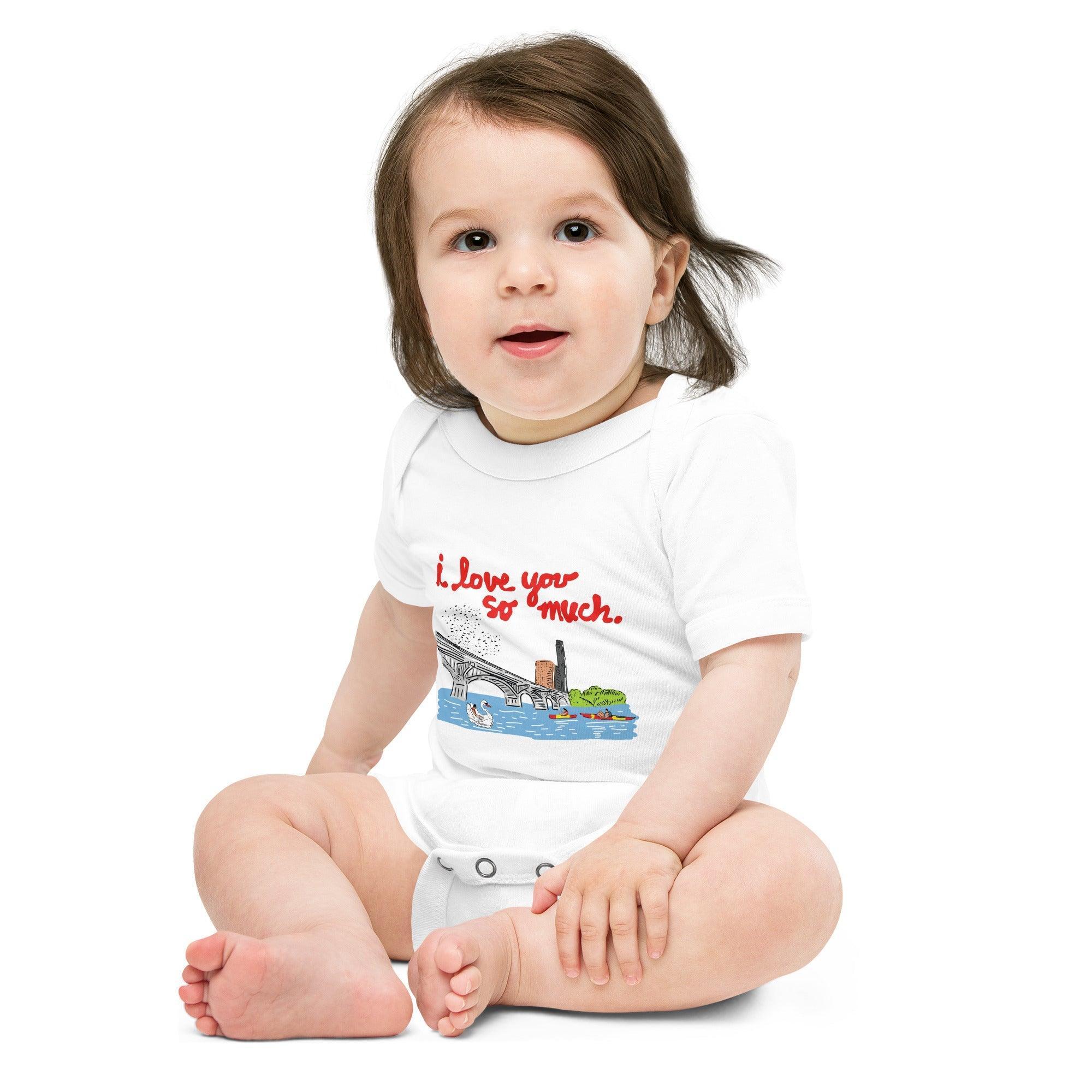 Austin City I Love You So Much Baby Onesie One Piece-thumbmail-2