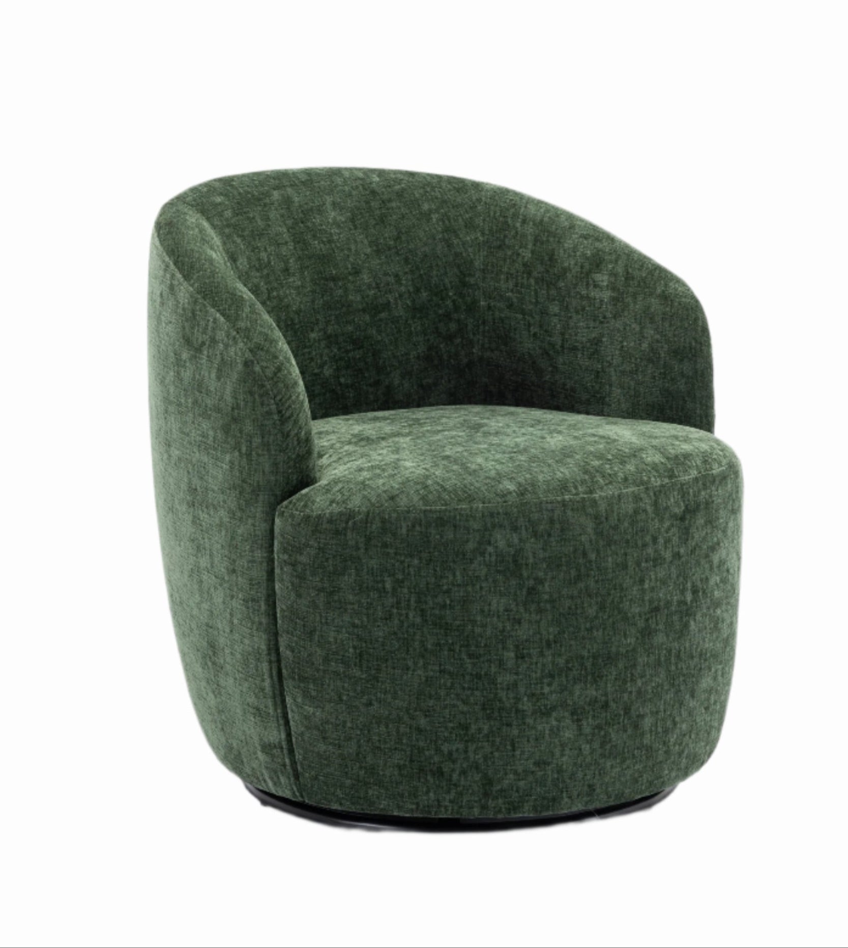 Swivel Accent Armchair  With Black Powder Coating Metal Ring-thumbmail-10