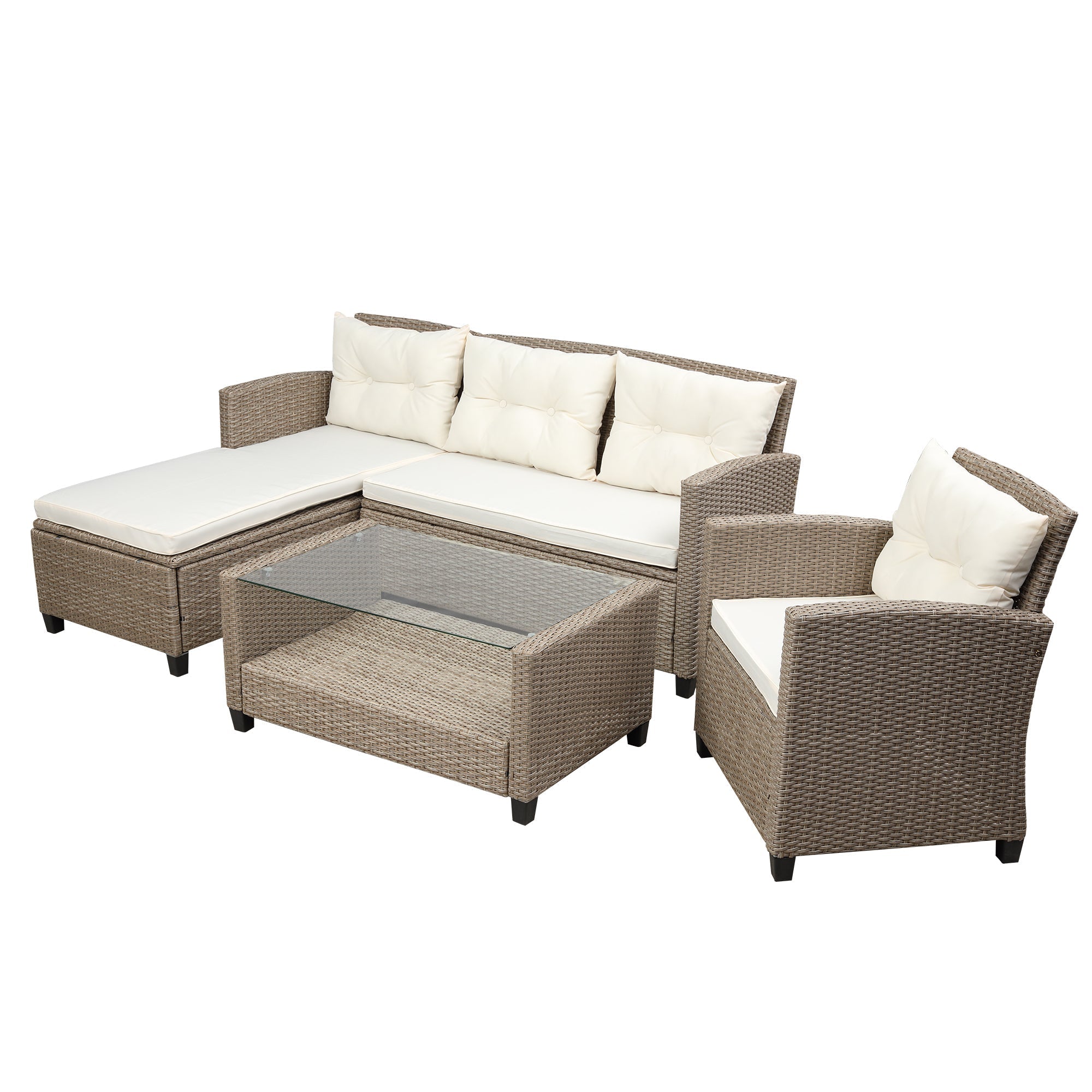 Set of 4 Piece Outdoor, Patio Furniture-thumbmail-2