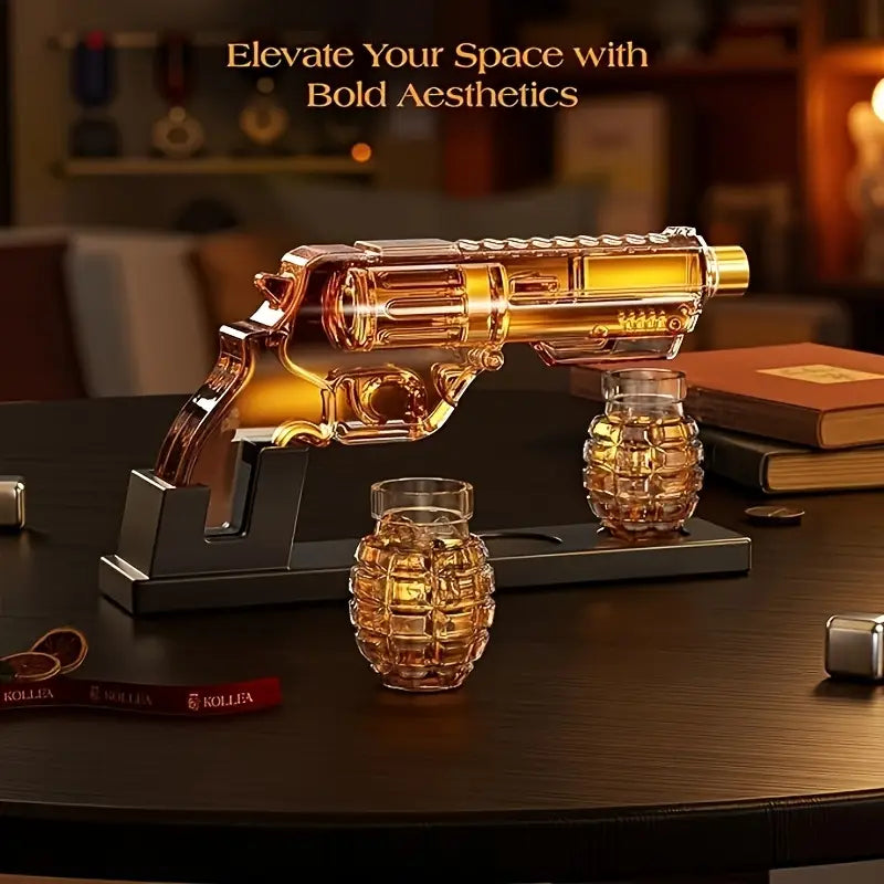 Magnum Revolver Whiskey Decanter Set-thumbmail-8