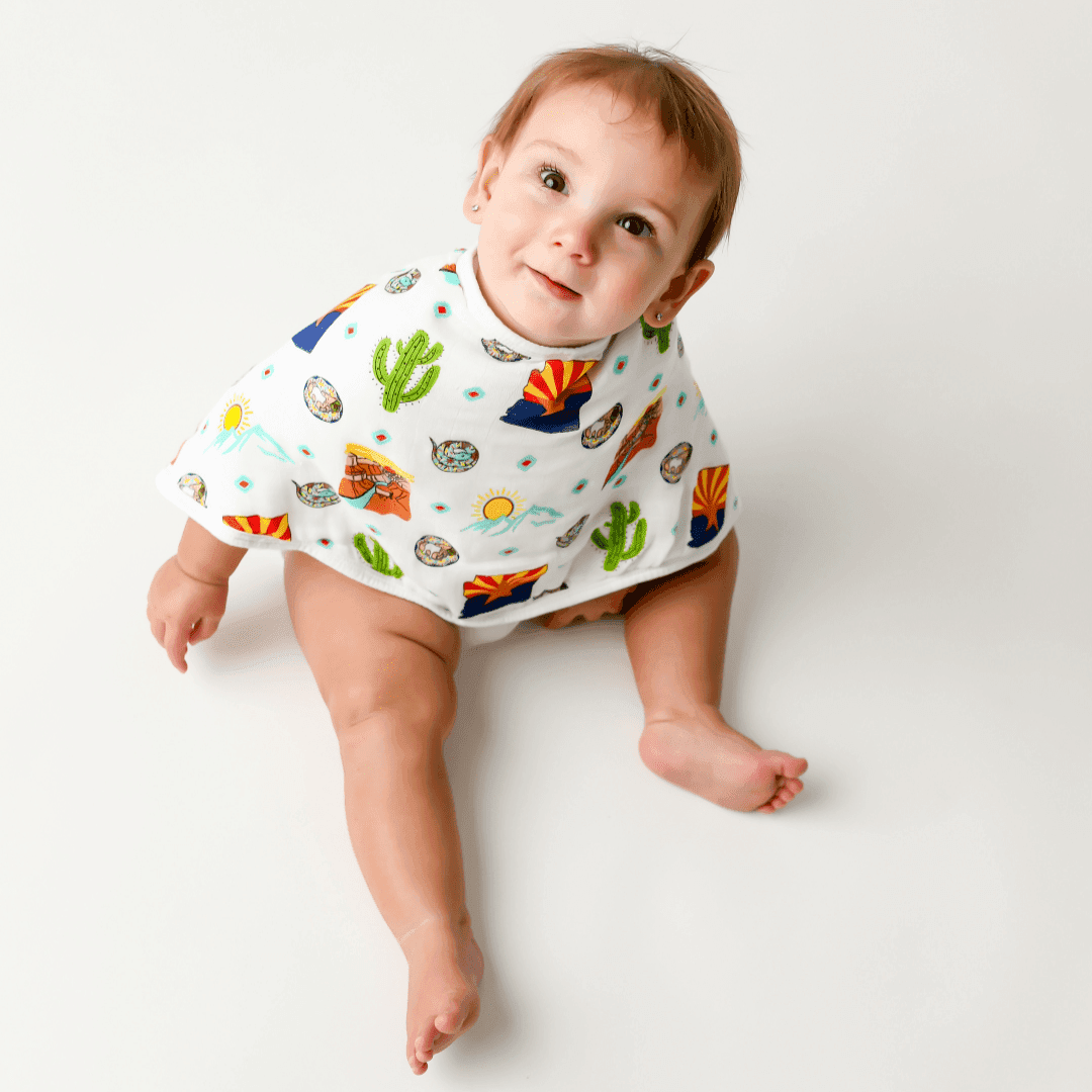 Baby Burp Cloth & Bib Combo:  Arizona-thumbmail-1