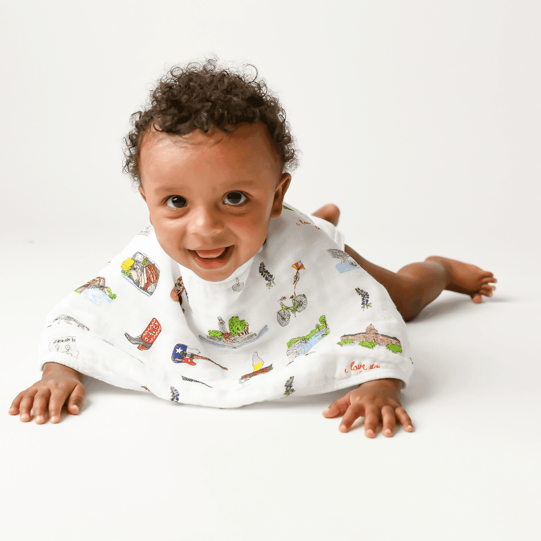 Baby Burp Cloth & Bib Combo: Austin-thumbmail-4