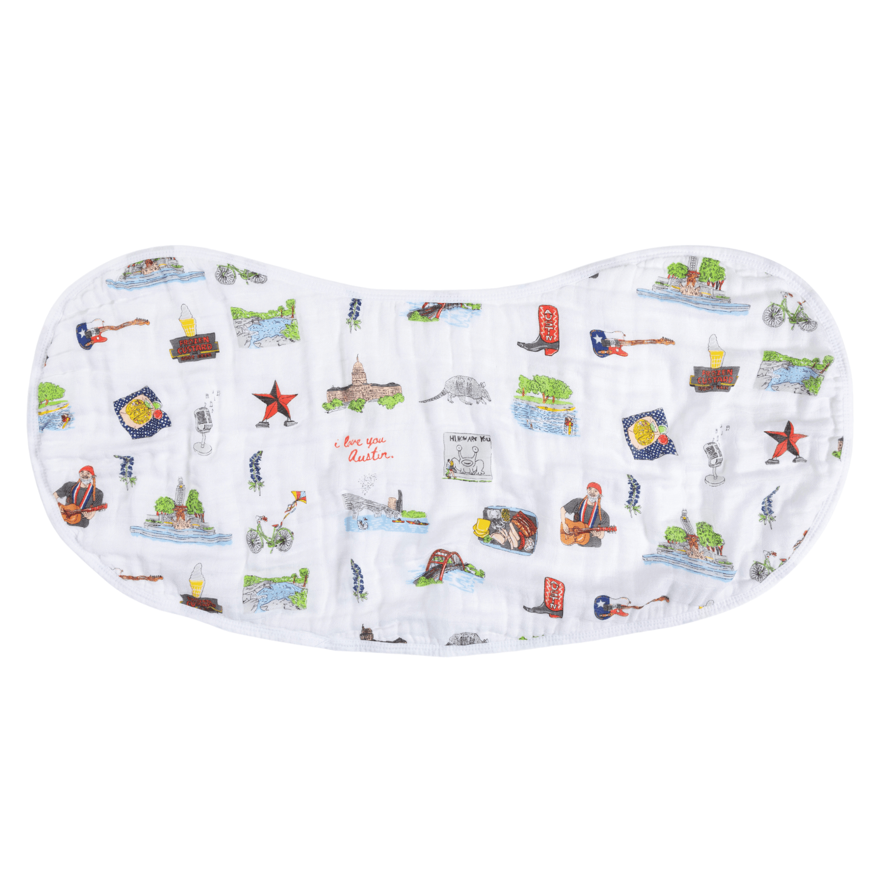 Baby Burp Cloth & Bib Combo: Austin-thumbmail-6
