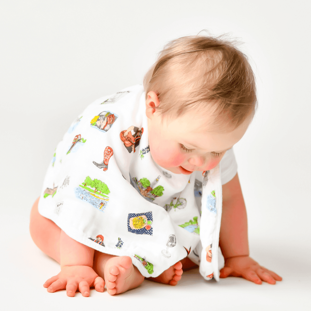 Baby Burp Cloth & Bib Combo: Austin-thumbmail-7