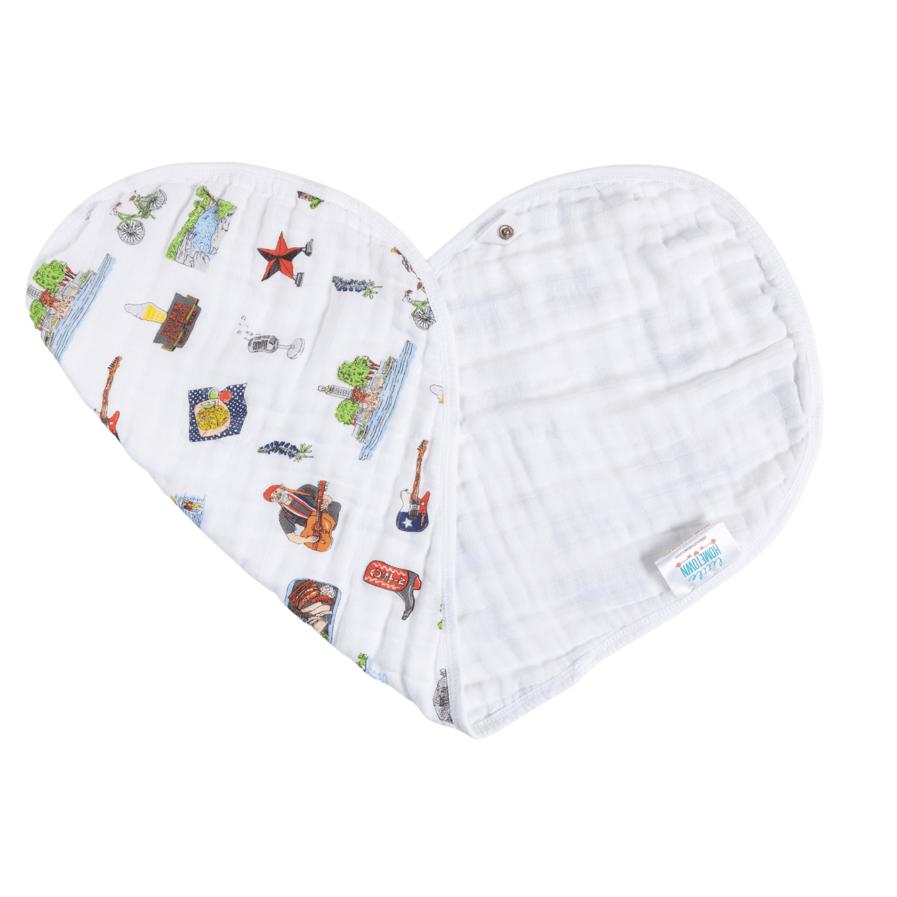 Baby Burp Cloth & Bib Combo: Austin-thumbmail-2