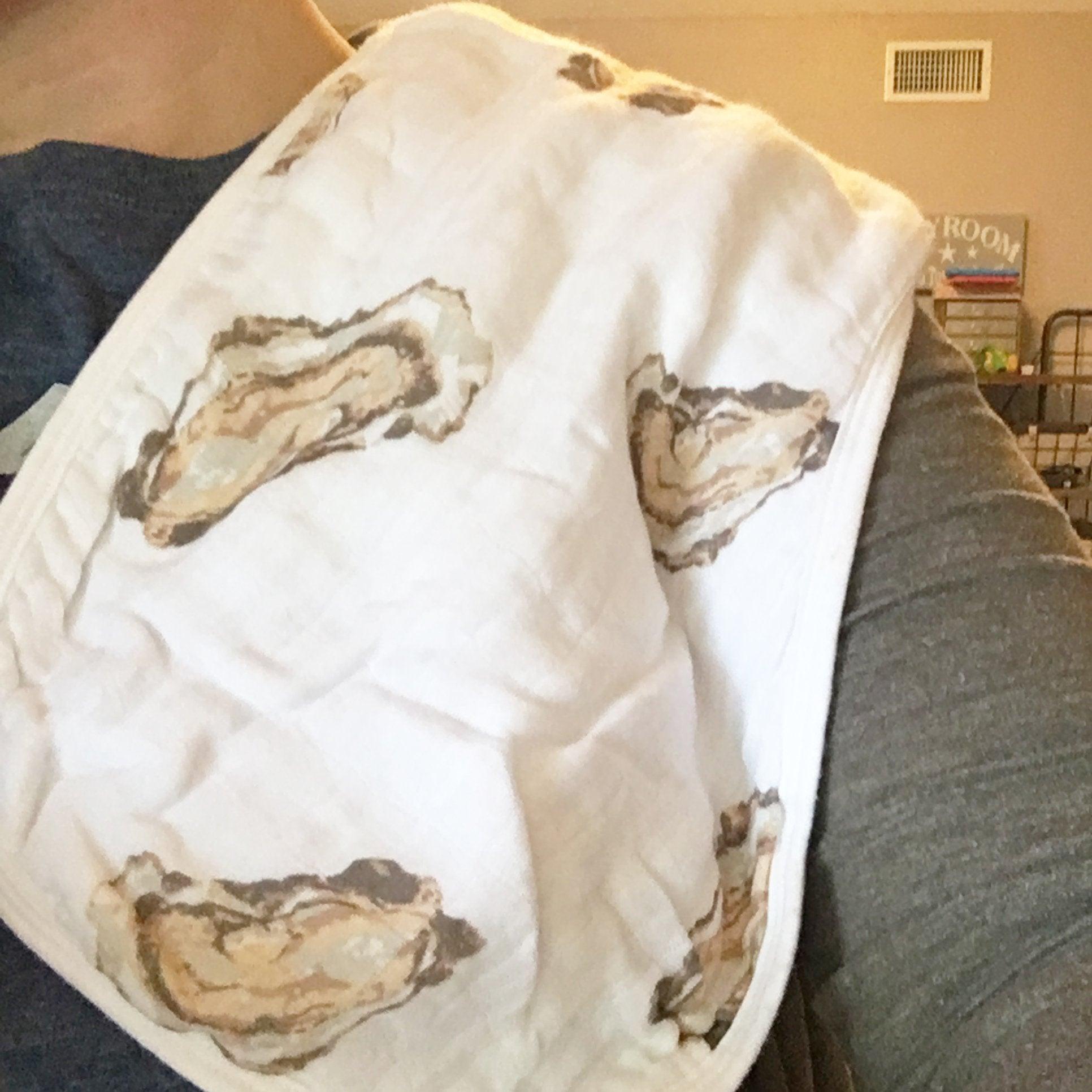 Baby Burp Cloth & Bib Combo: Aw Shucks! Oyster-thumbmail-5