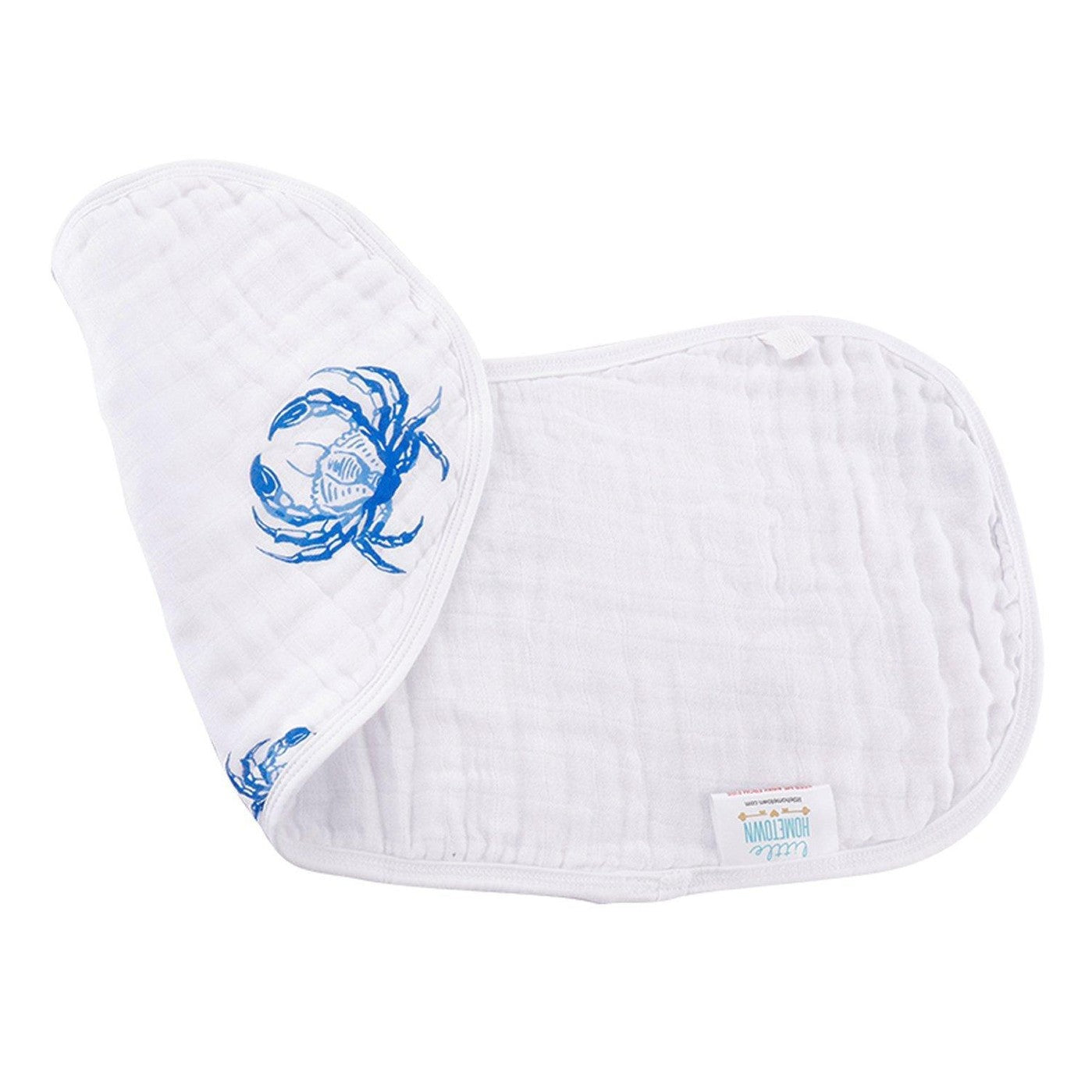 Baby Burp Cloth & Bib Combo: Blue Crab-thumbmail-3