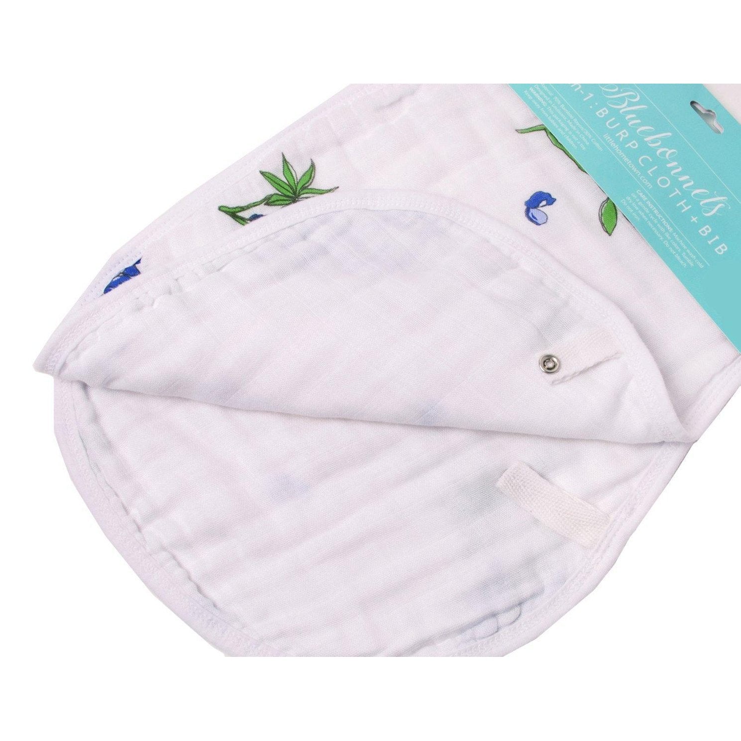 Baby Burp Cloth & Bib Combo: Bluebonnets-thumbmail-3