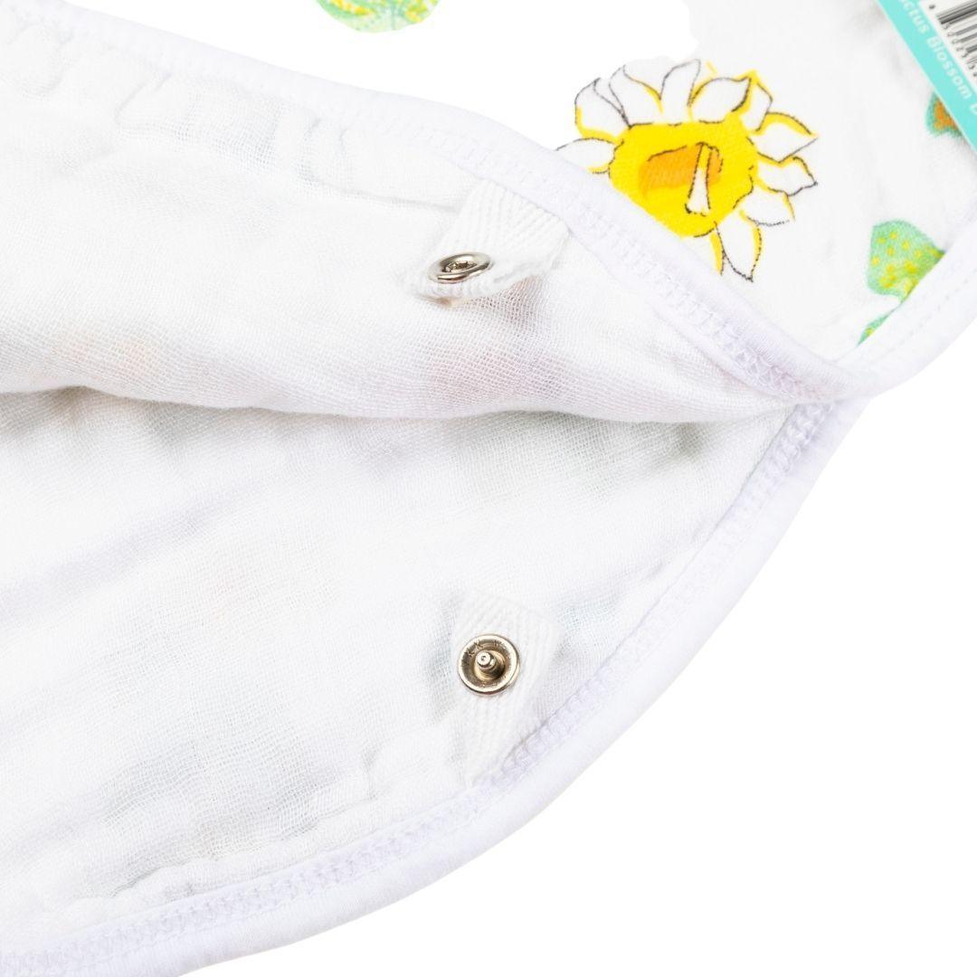 Baby Burp Cloth & Bib Combo: Cactus Blossom-thumbmail-4