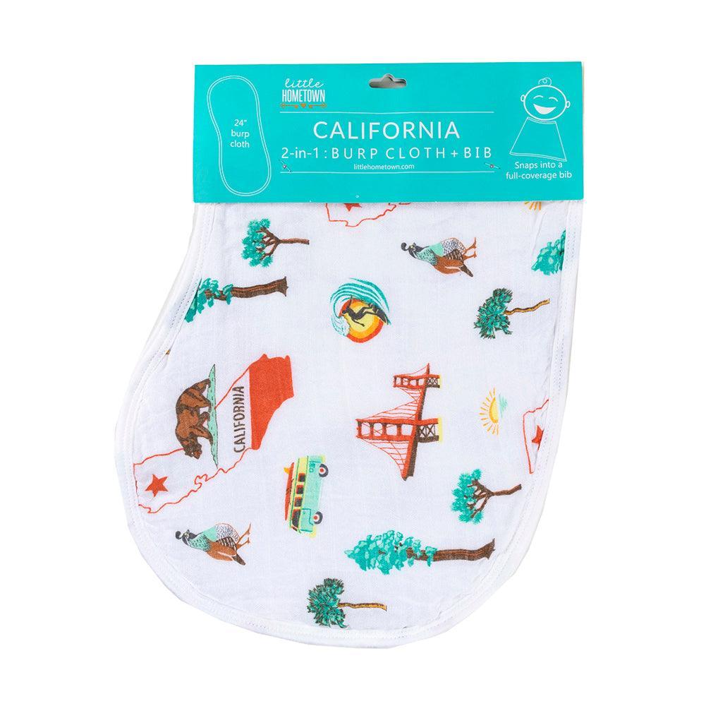 Baby Burp Cloth & Bib Combo: California Baby-thumbmail-1