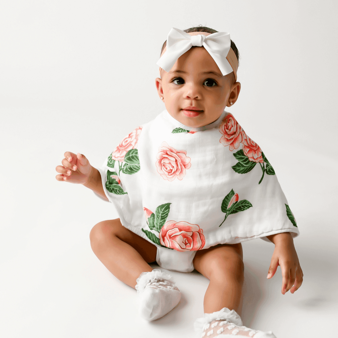 Baby Burp Cloth & Bib Combo: Camellia-thumbmail-2