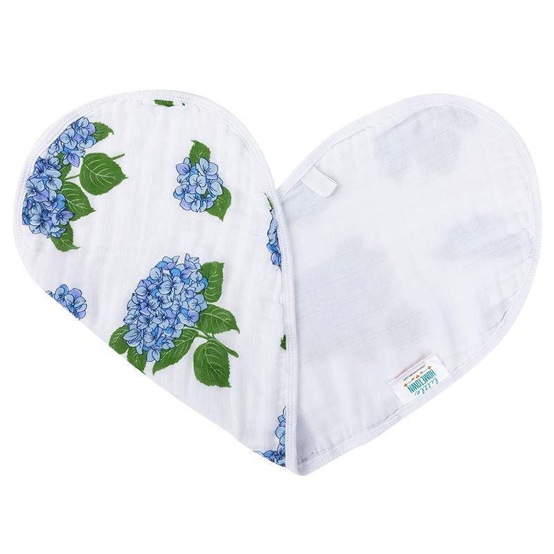Baby Burp Cloth & Bib Combo: Hydrangeas-thumbmail-1
