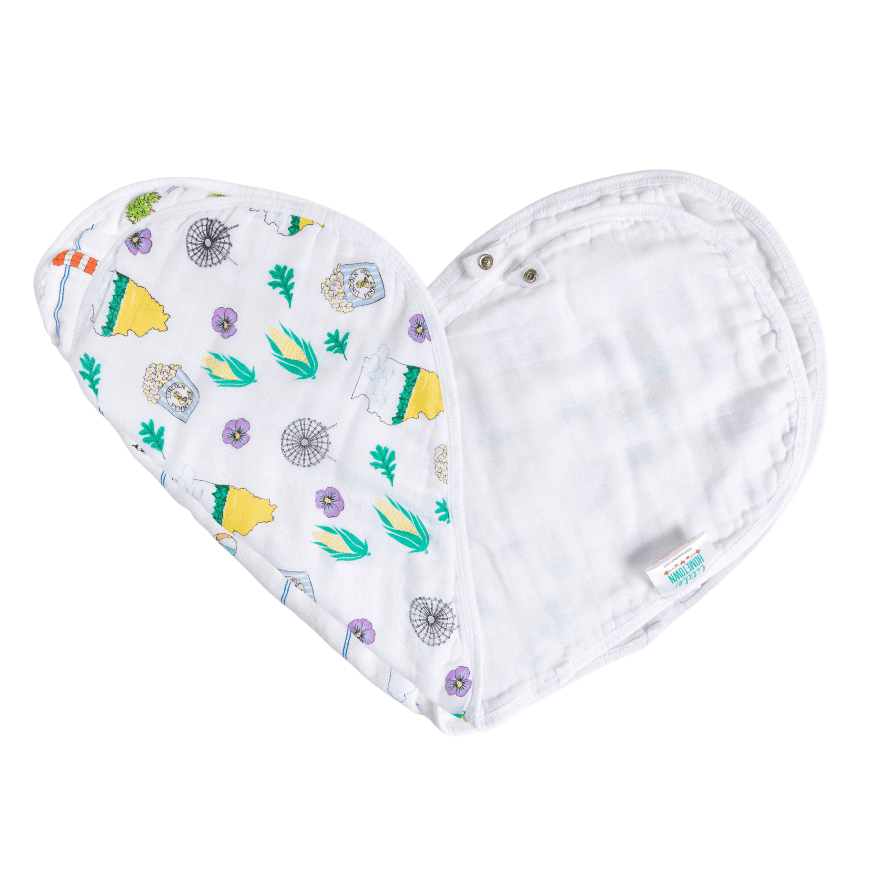 Baby Burp Cloth & Bib Combo: Illinois-thumbmail-6