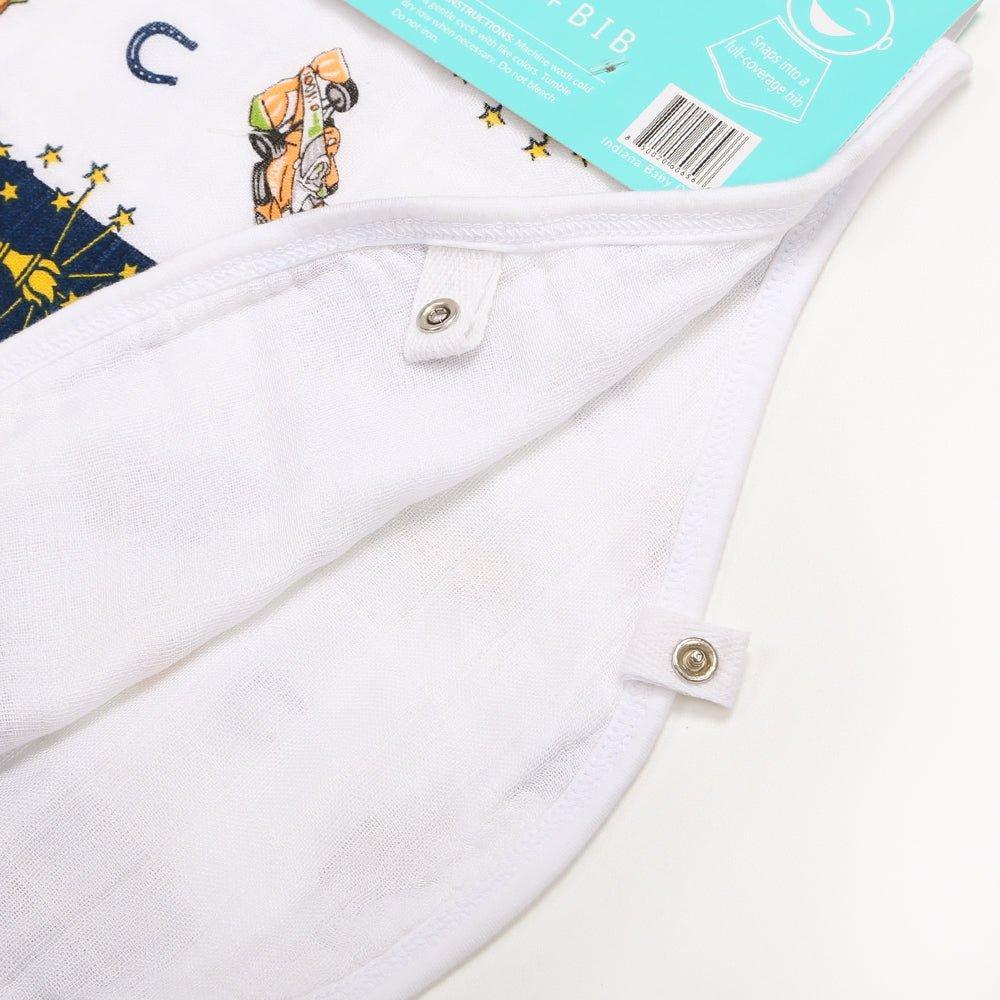 Baby Burp Cloth & Bib Combo: Indiana-thumbmail-1