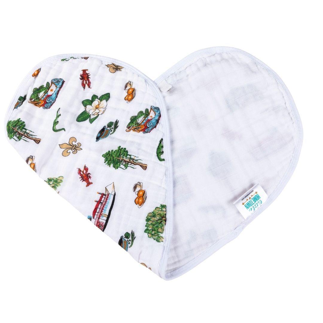 Baby Burp Cloth & Bib Combo: Louisiana Baby-thumbmail-3