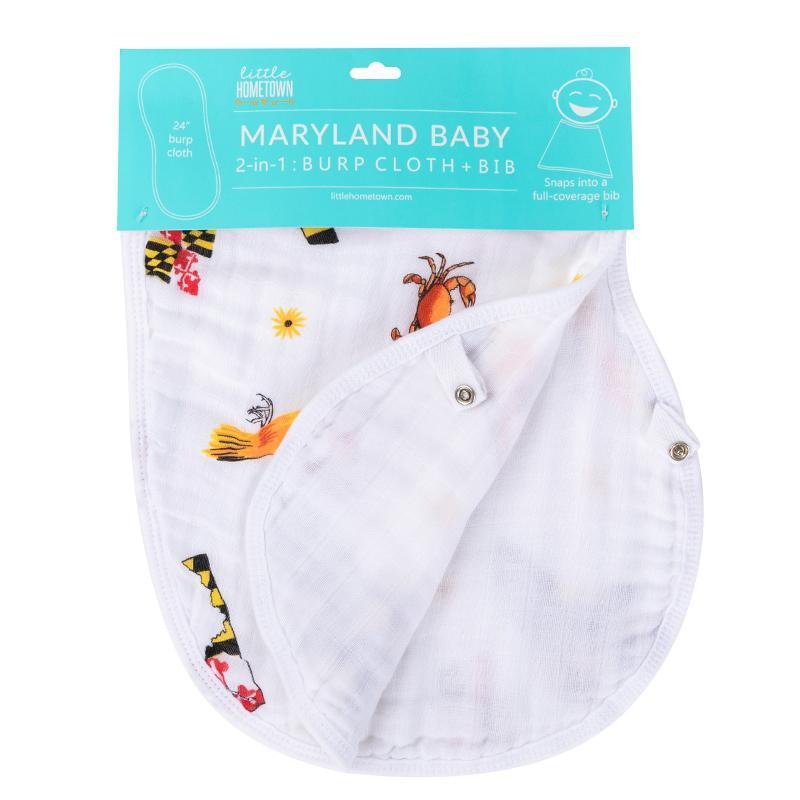 Baby Burp Cloth & Bib Combo: Maryland Baby-thumbmail-2