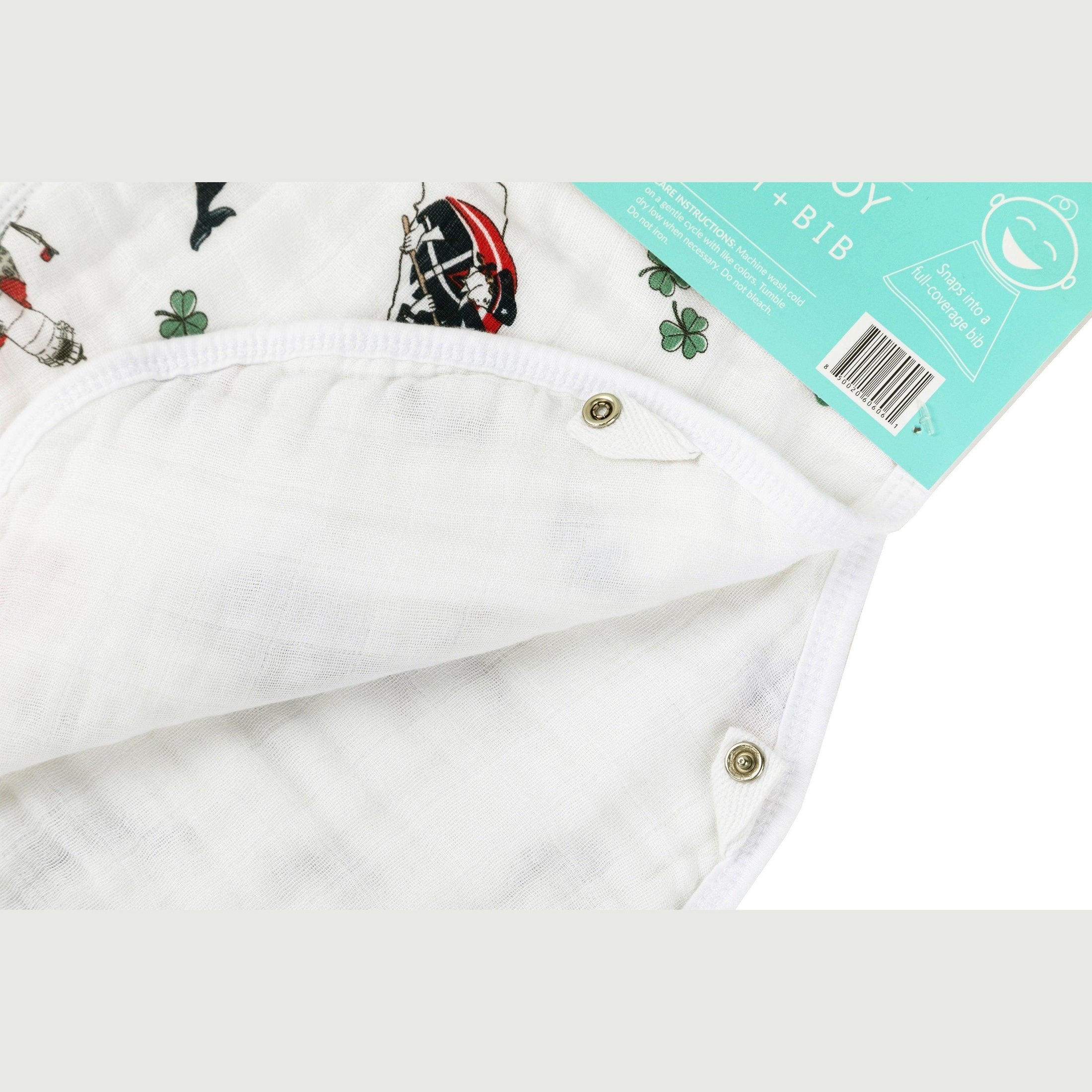 Baby Burp Cloth & Bib Combo: Massachusetts Baby-thumbmail-1