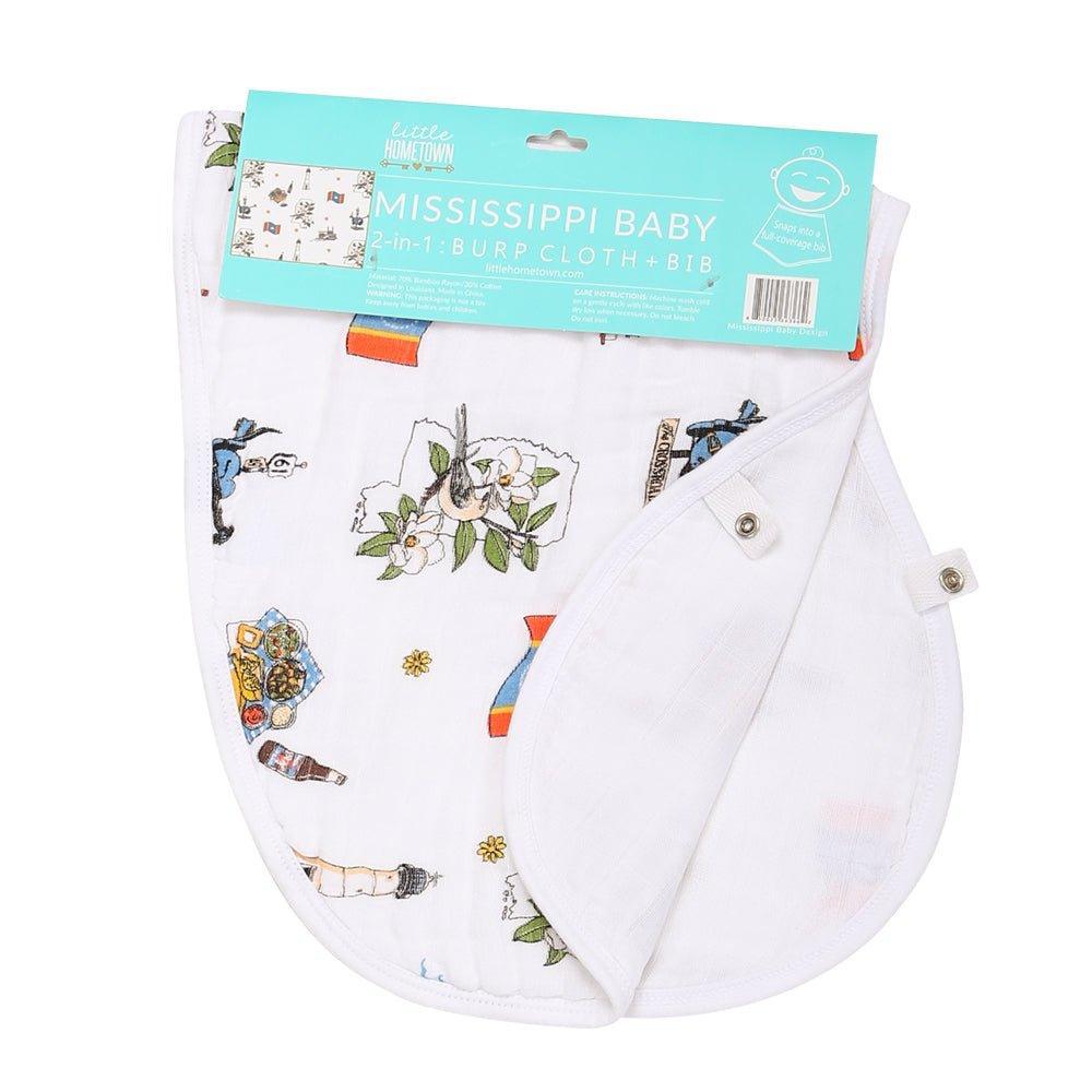 Baby Burp Cloth & Bib Combo: Mississippi-thumbmail-6