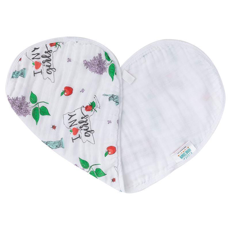 Baby Burp Cloth & Bib Combo:  New York Girl-thumbmail-4