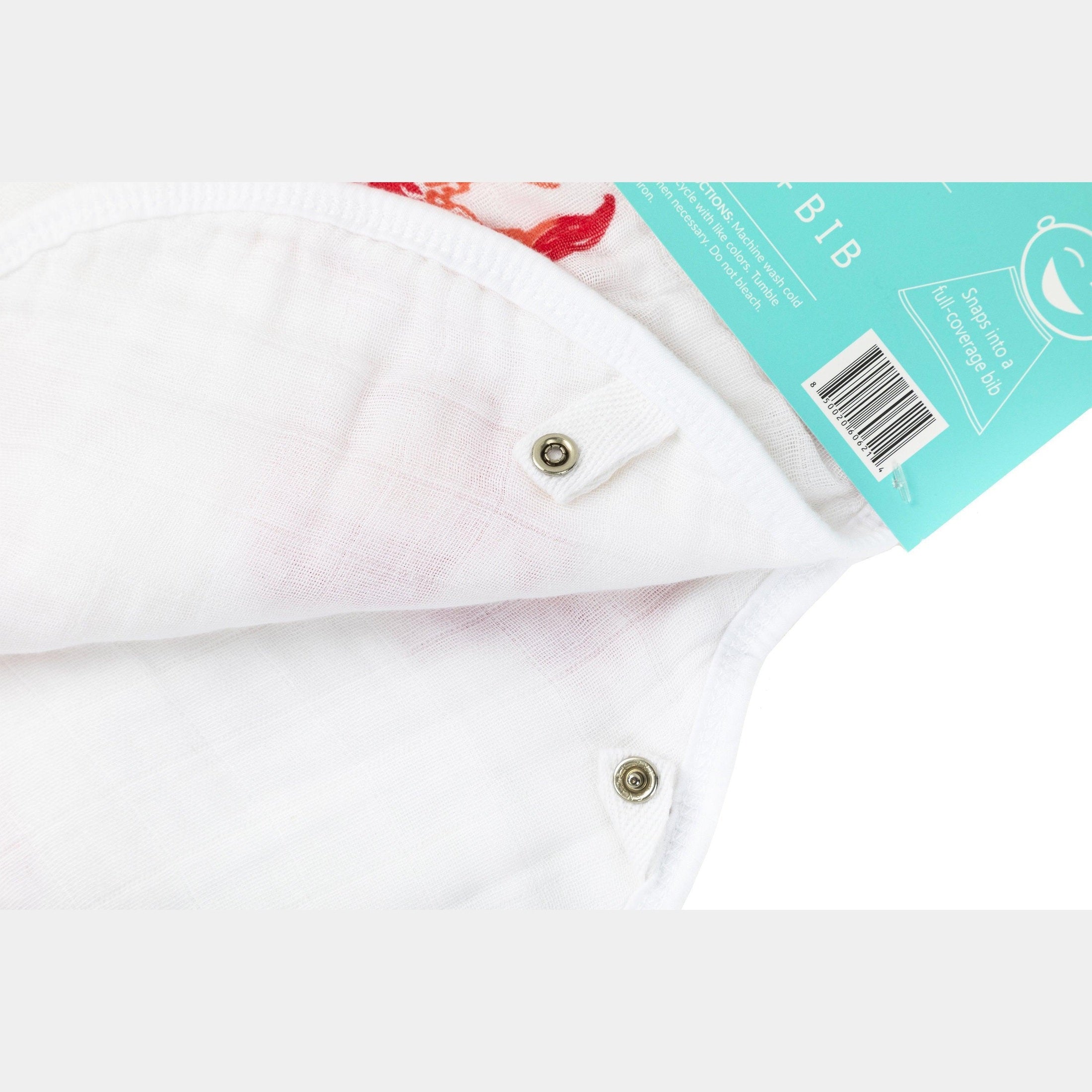 Baby Burp Cloth & Bib Combo: Pink Crab-thumbmail-3