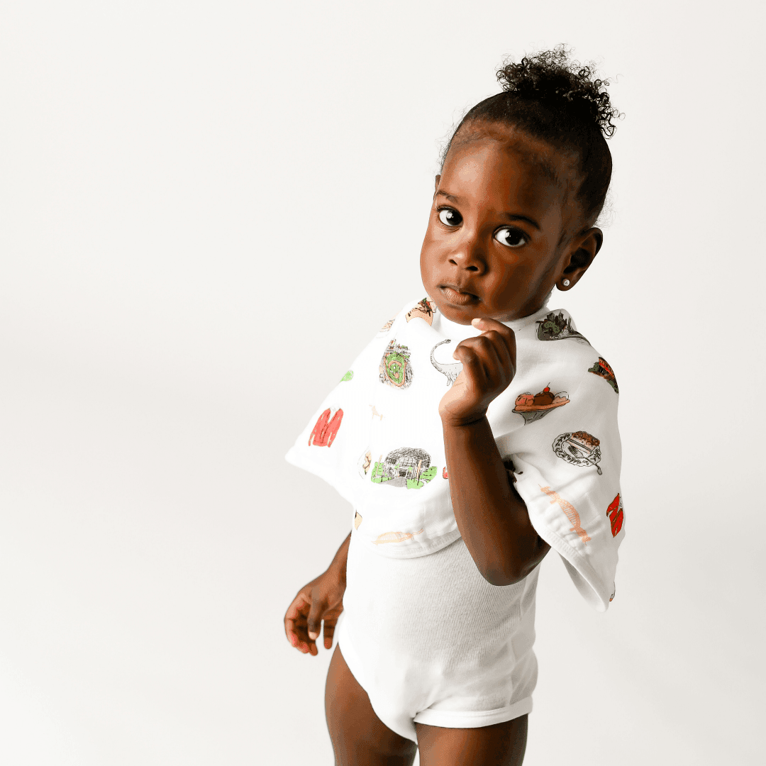 Baby Burp Cloth & Bib Combo:  Pittsburgh-thumbmail-3