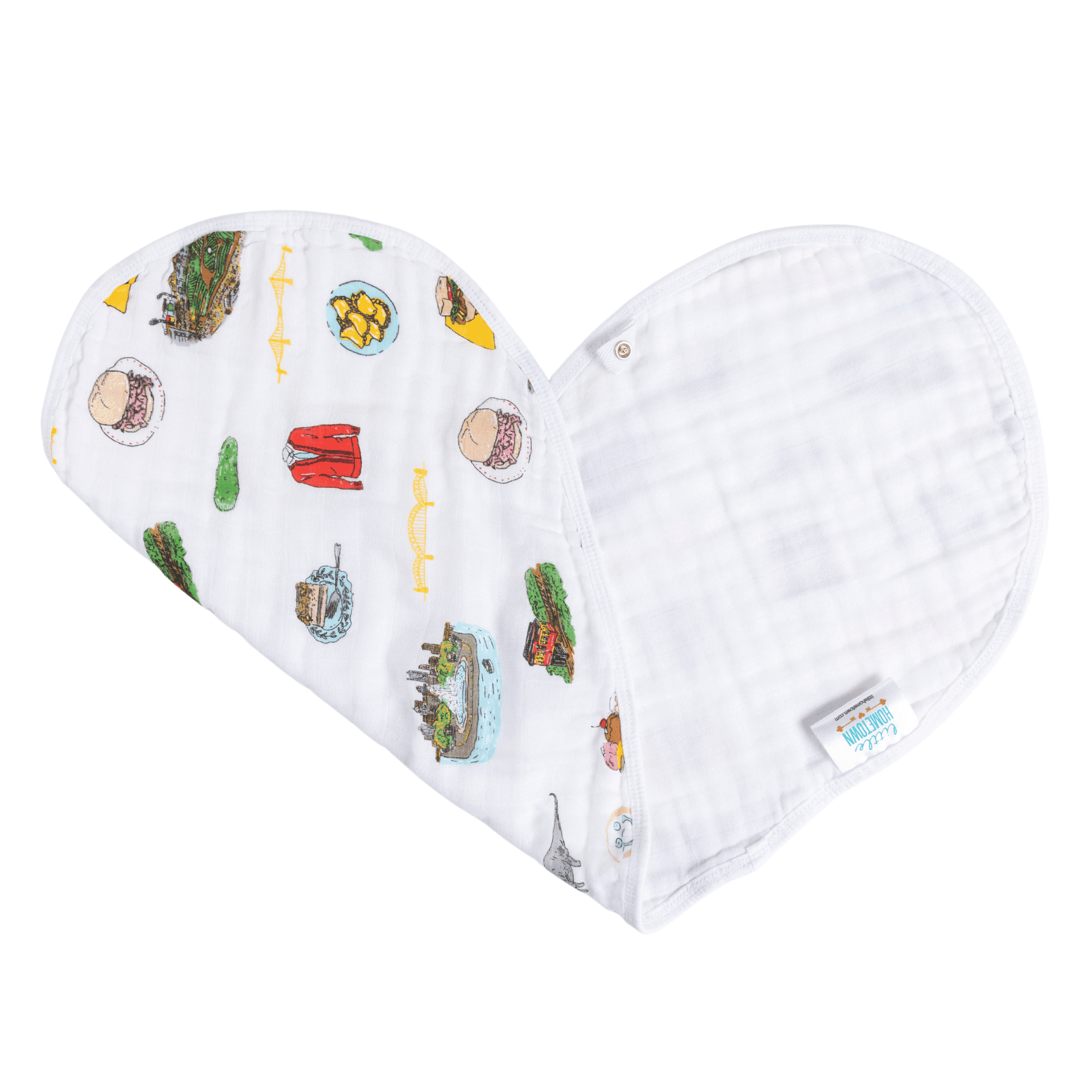 Baby Burp Cloth & Bib Combo:  Pittsburgh-thumbmail-1