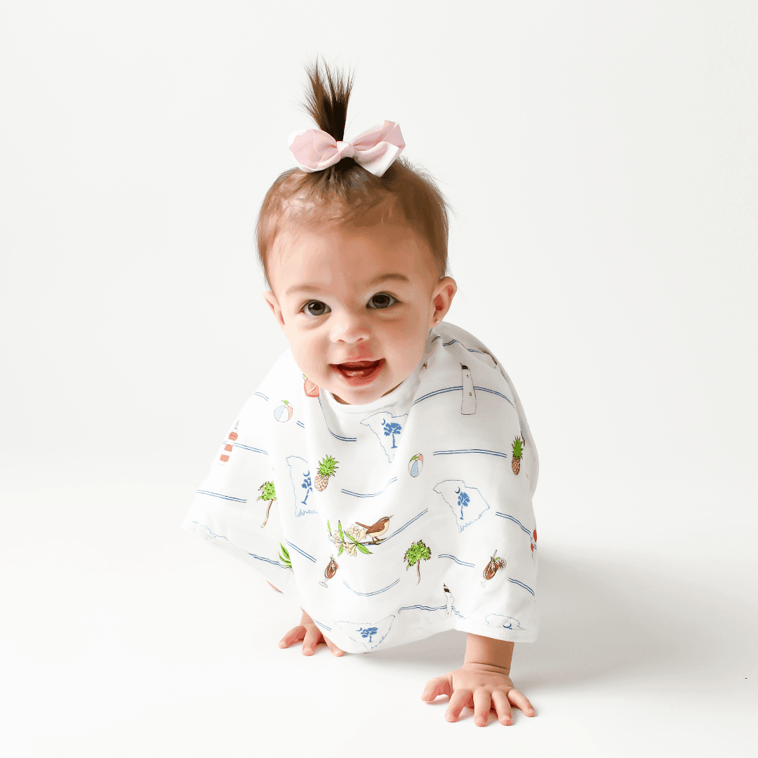 Baby Burp Cloth & Bib Combo: South Carolina-thumbmail-1