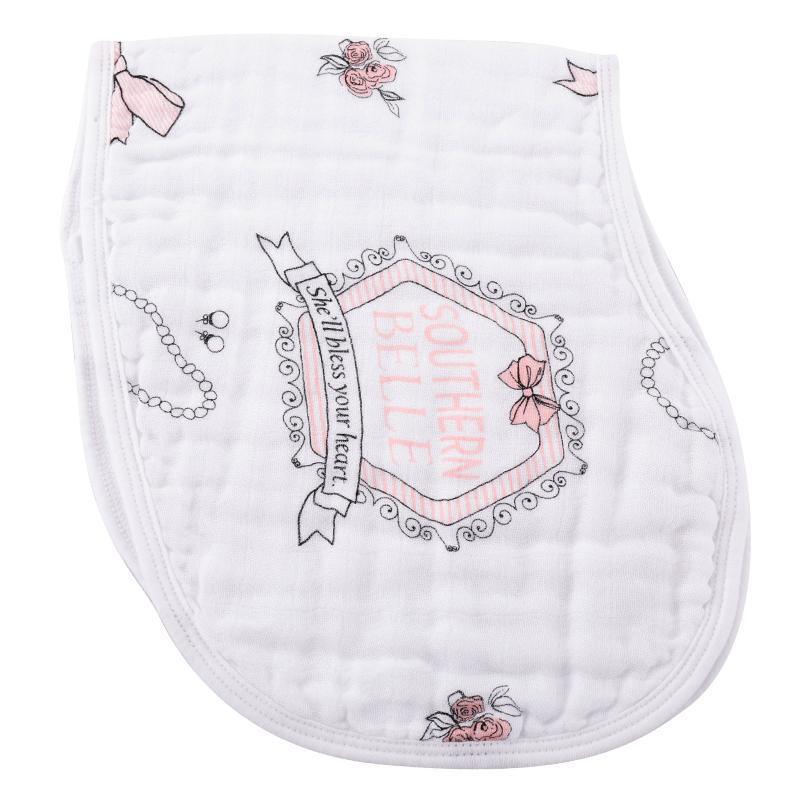 Baby Burp Cloth & Bib Combo:  Southern Belle-thumbmail-4