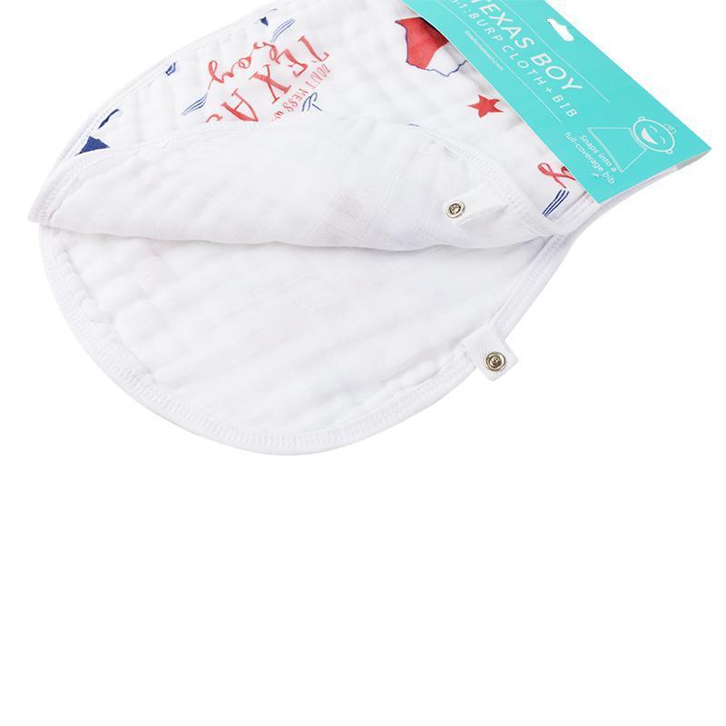 Baby Burp Cloth & Bib Combo: Texas Boy-thumbmail-2