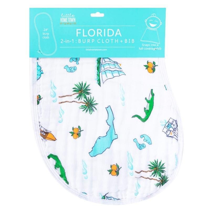 Baby Burp Cloth and Wraparound Bib Florida Baby-thumbmail-3