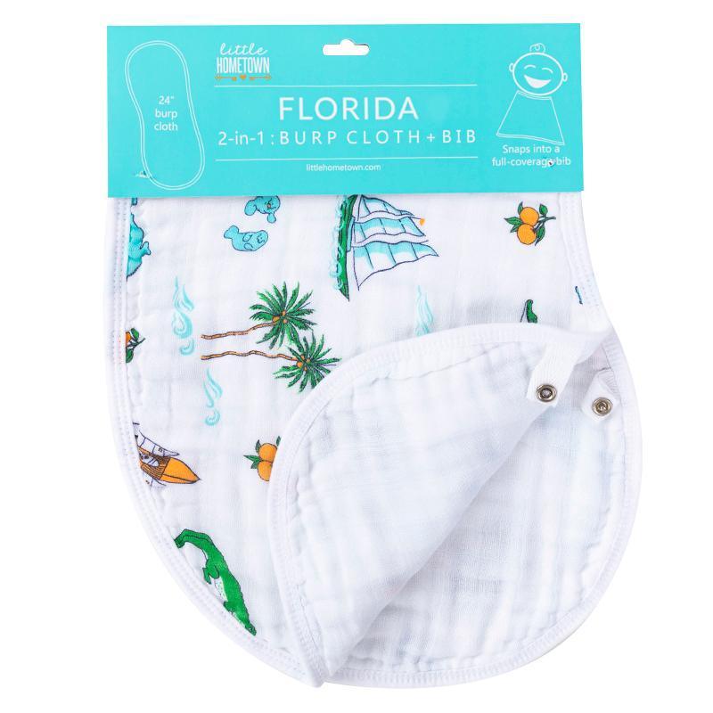 Baby Burp Cloth and Wraparound Bib Florida Baby-thumbmail-2